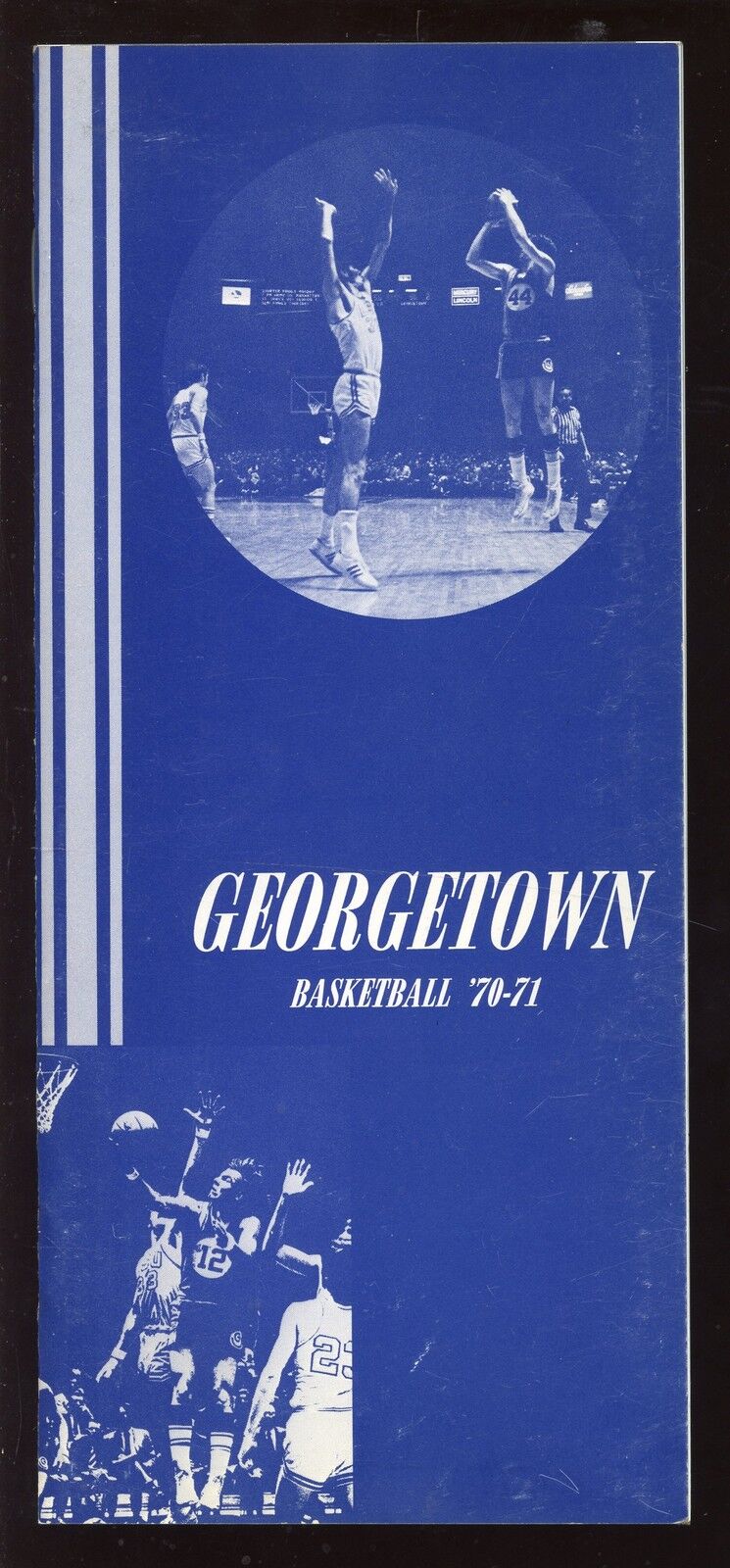 1970/1971 NCAA Basketball Media Guide Georgetown EXMT