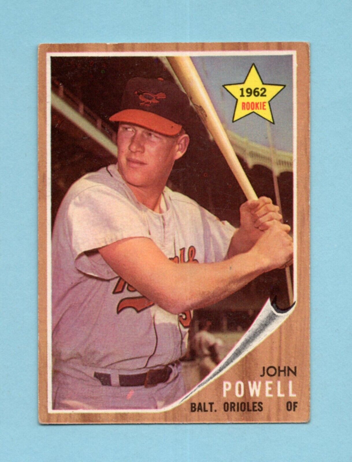 1962 Topps #99 Boog Powell Baltimore Orioles Rookie Baseball Card EX ap wc tl