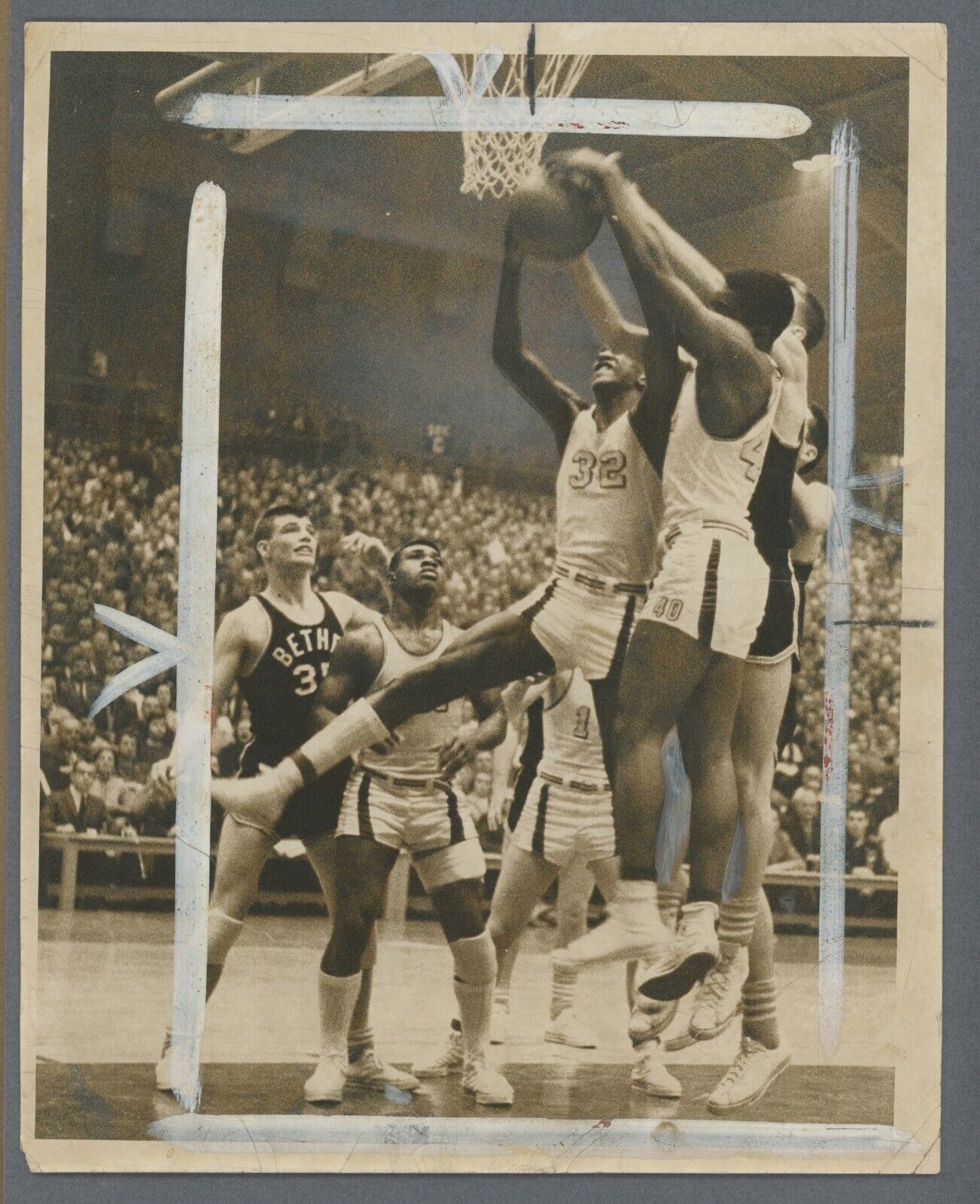 Lot of 10 Press Wire Photos • Willie Somerset (ABA) • Duquesne Univ + HS Photos