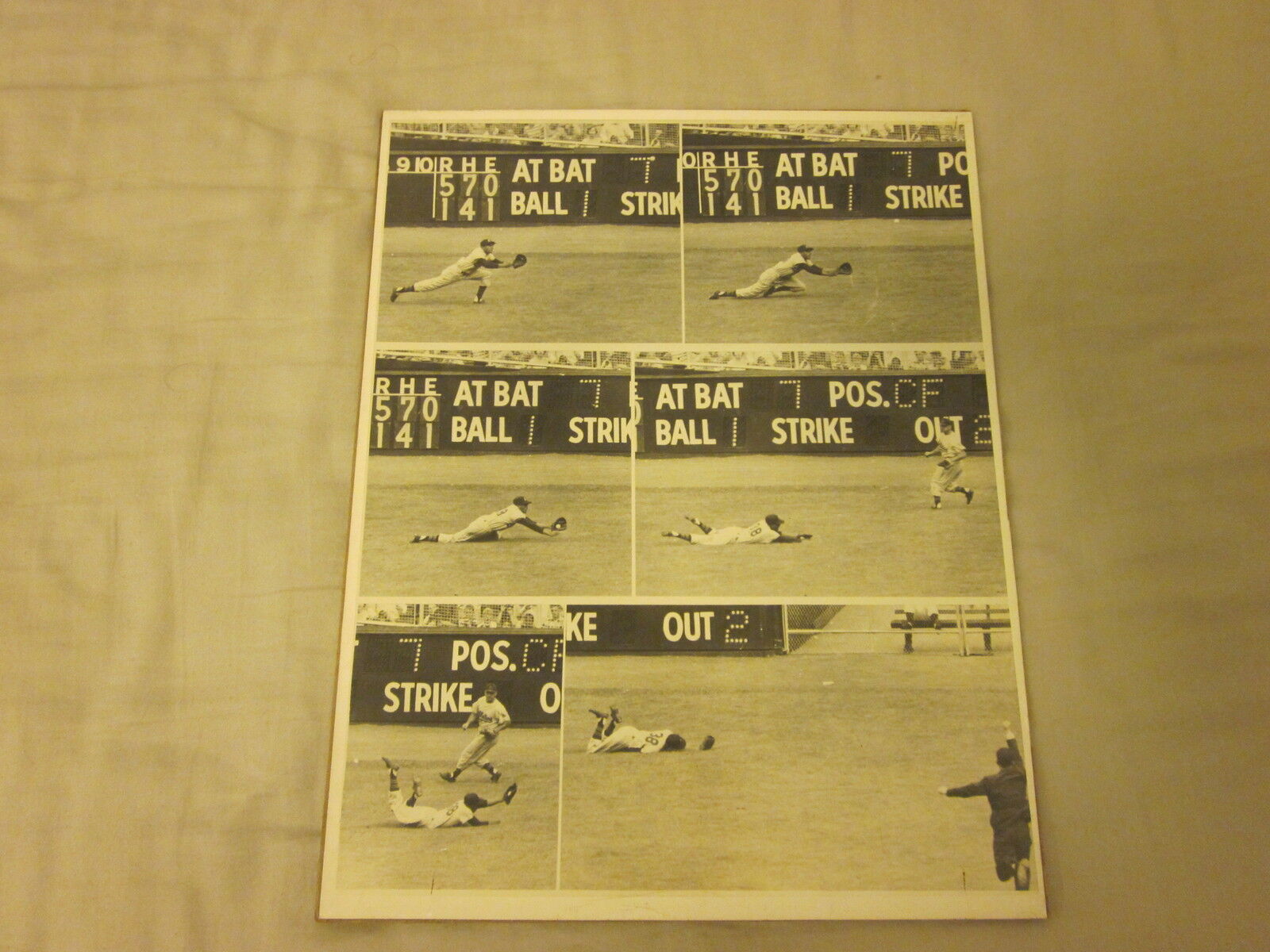 Original Yankee Stadium Outfield Sequence Catch Photo