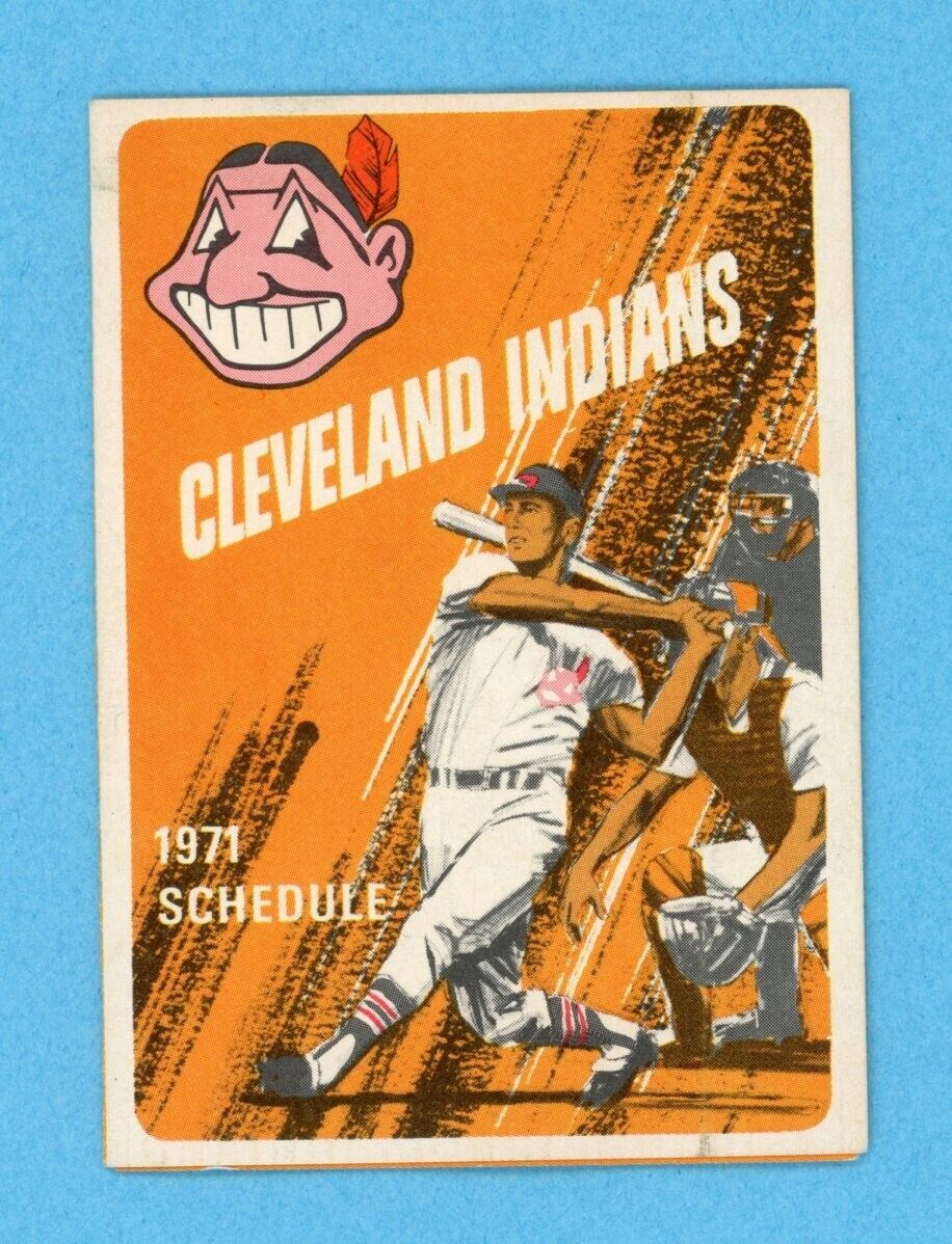 1971 Cleveland Indians Pocket Schedule