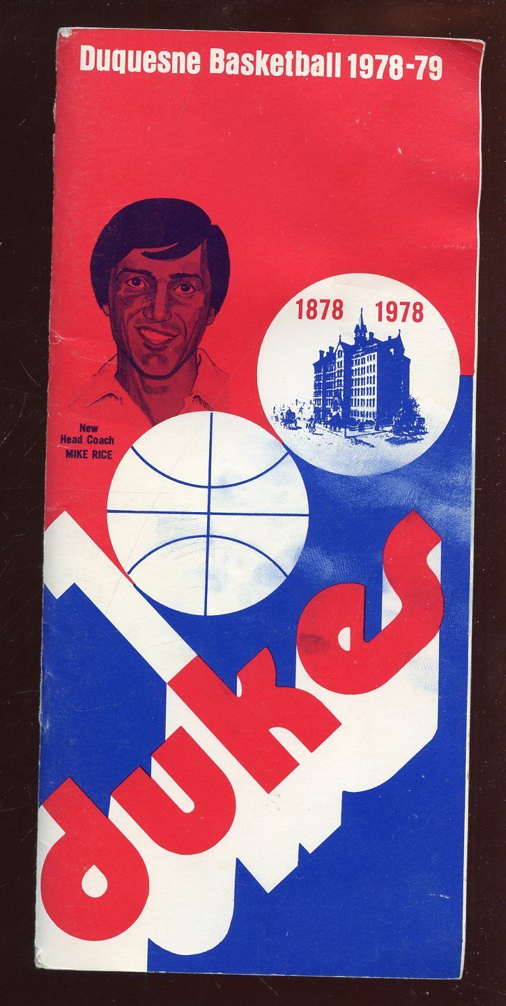 1978/1979 NCAA Basketball Duquesne Media Guide EX+