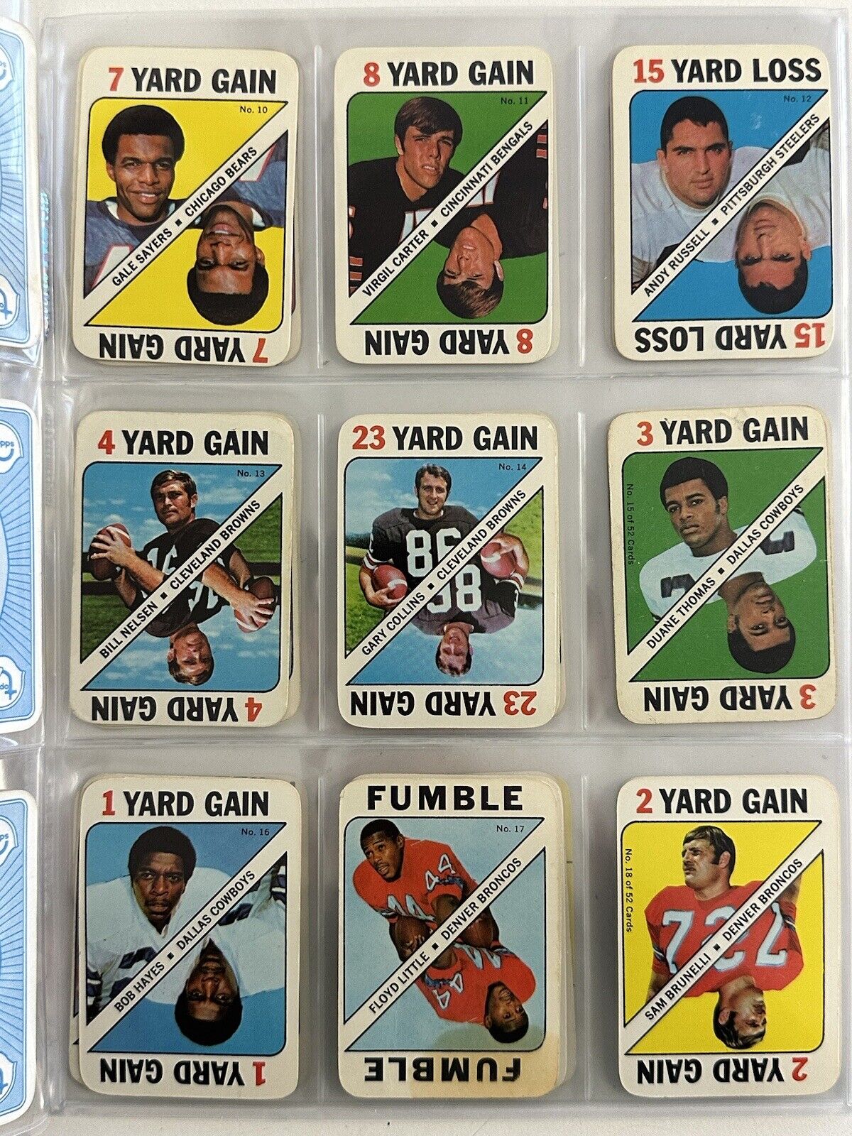 1970 Topps Football Game Set of 53 w/ Namath Butkus Unitas Starr - Mixed Grades