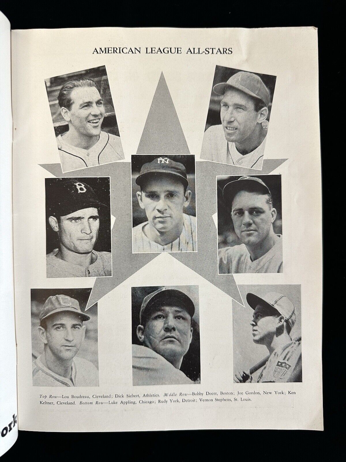 1943 MLB Baseball All-Star Game Program @ Shibe Park Philadelphia - EX Unscored