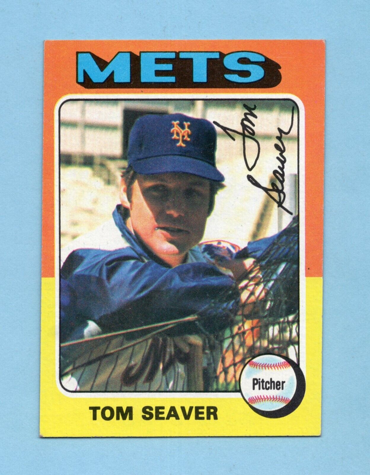 1975 Topps #370 Tom Seaver New York Mets Baseball Card EX+