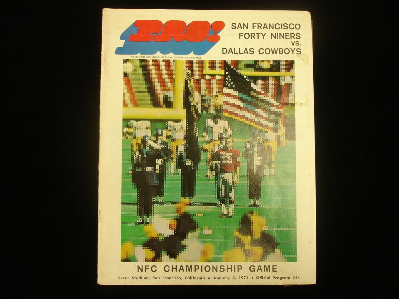 January 3, 1971 San Francisco 49ers vs. Dallas Cowboys NFC Championship Program