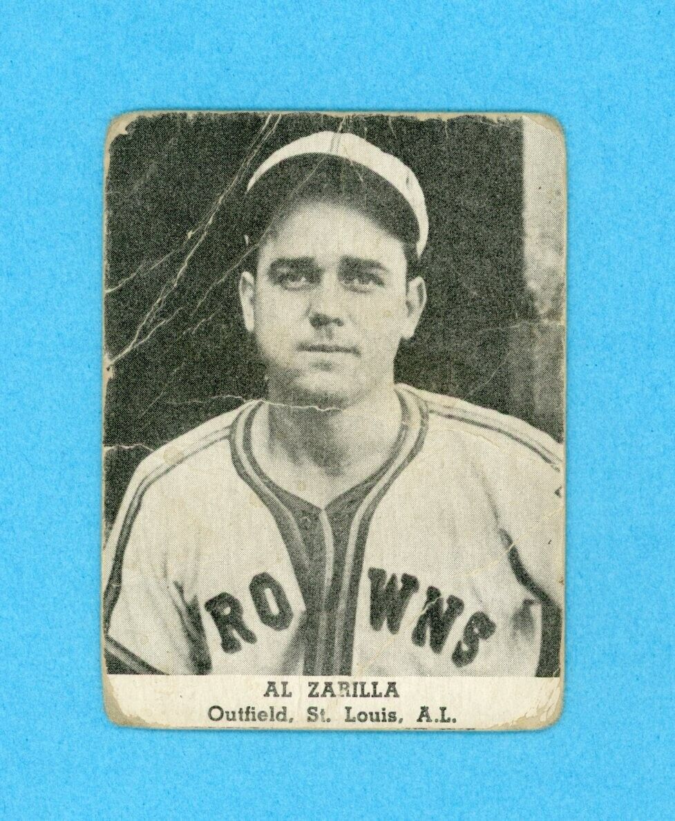 1947 Tip Top Bread Al Zarilla St. Louis Browns Baseball Card Low Grade