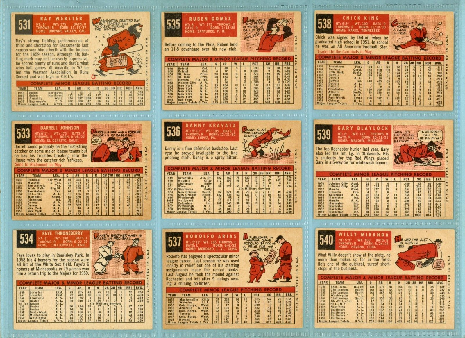 1959 Topps Starter Set Lot of 48 Different High Number Baseball Cards EX fbsl