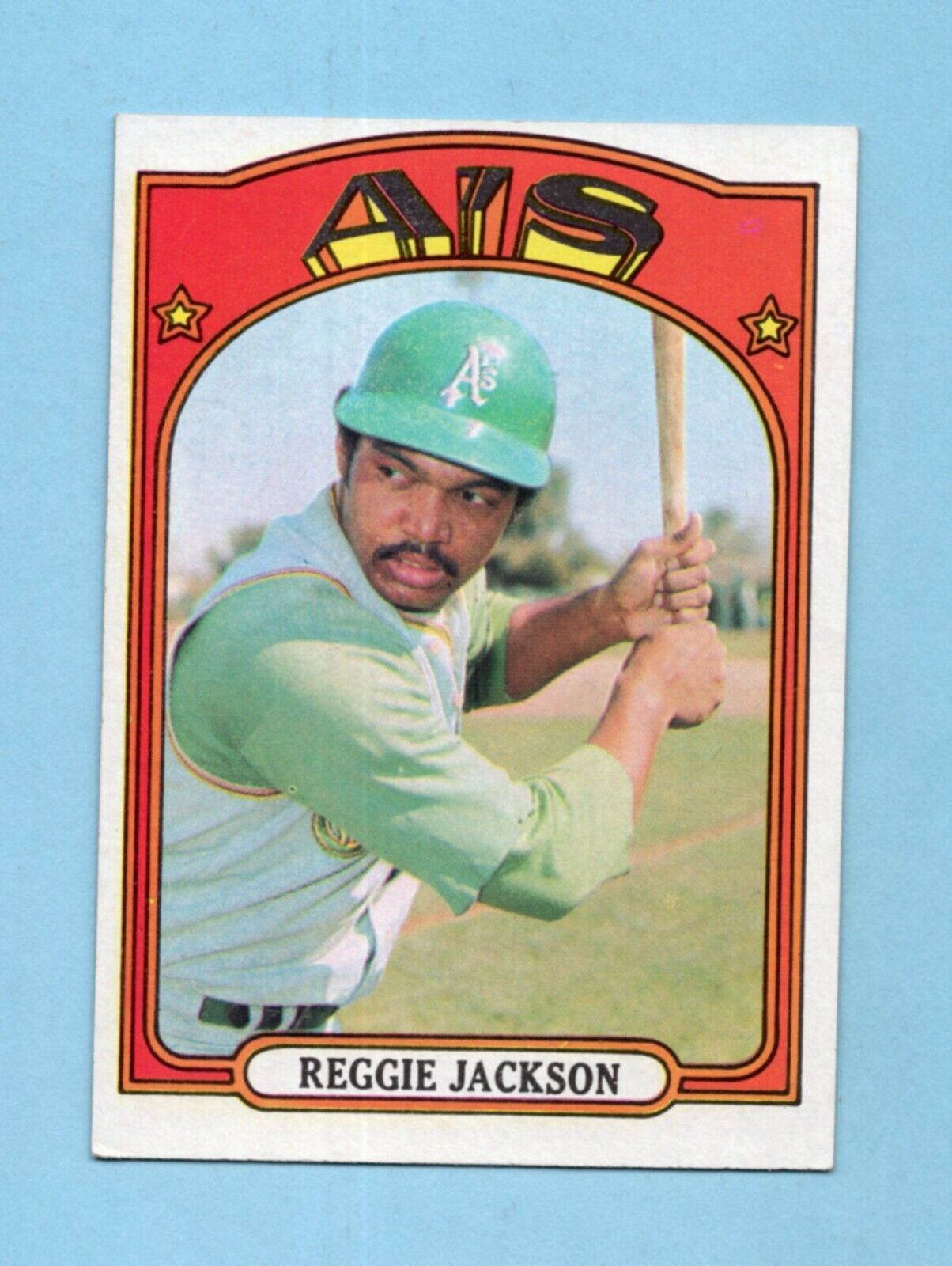 1972 Topps #435 Reggie Jackson Oakland A's Baseball Card Ex/Mt o/c