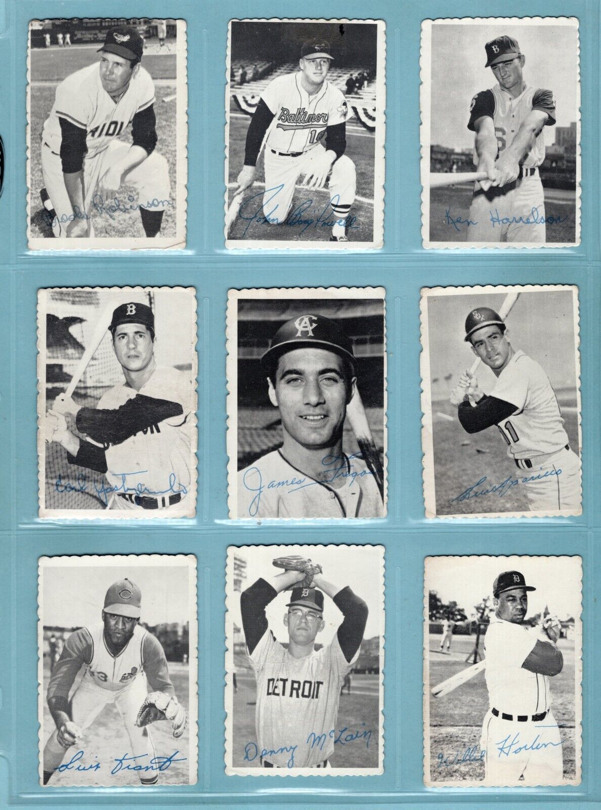 1969 Topps Deckle Edge Complete Set of 33 + 2 Variation Baseball Cards Low Grade