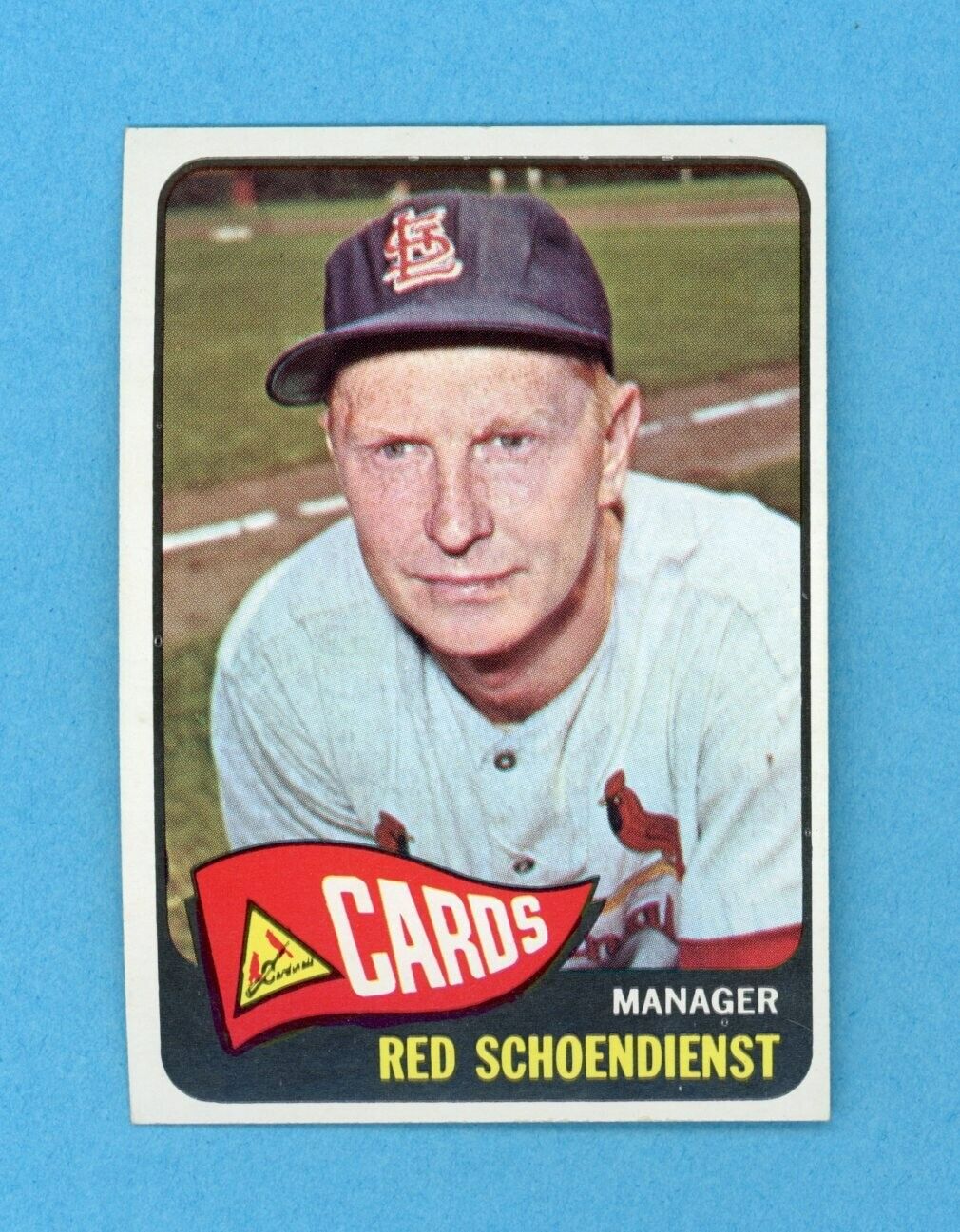 1965 Topps #556 Red Schoendienst St. Louis Cardinals Baseball Card NM