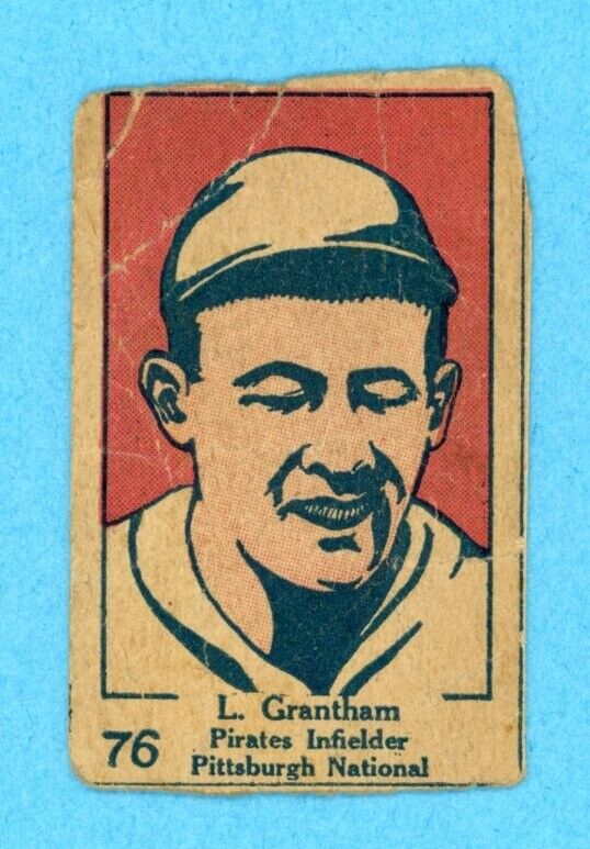 1928 W513 #76 L. Grantham Pittsburgh Pirates Baseball Card Low Grade