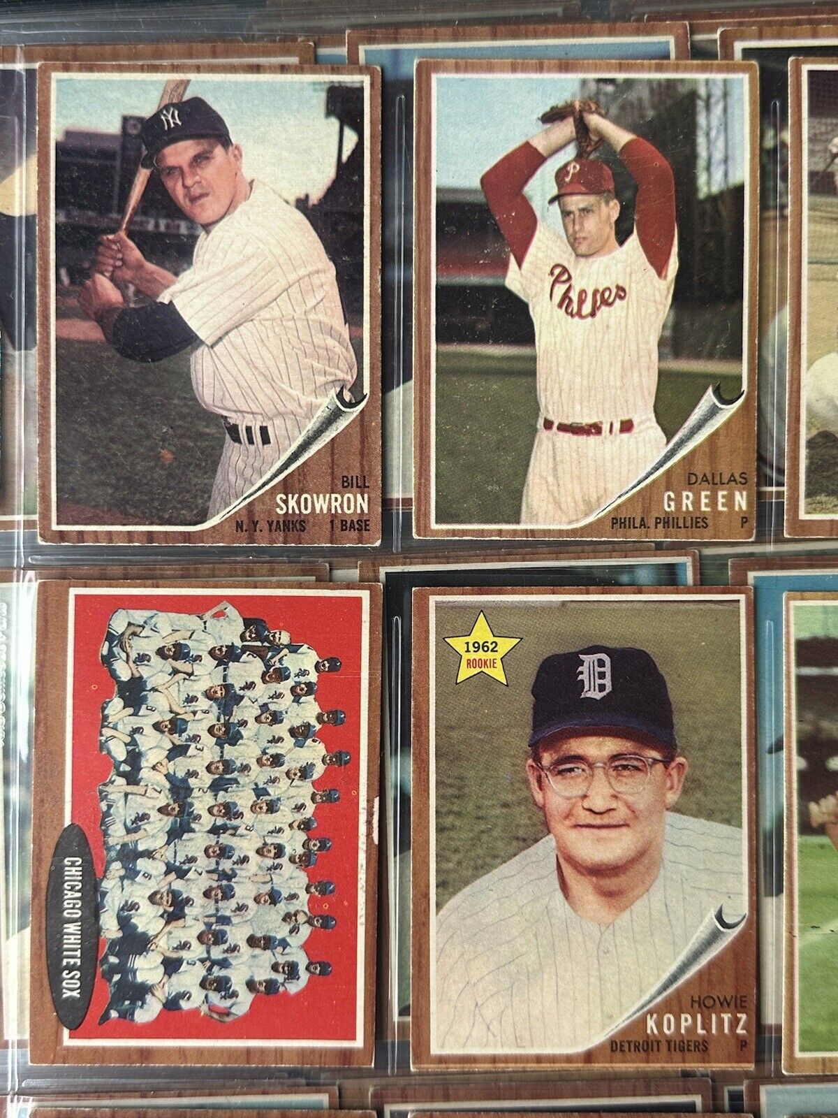 1962 Topps Starter Set Lot of 232 Different Baseball Cards w/Semi Stars Weak EX