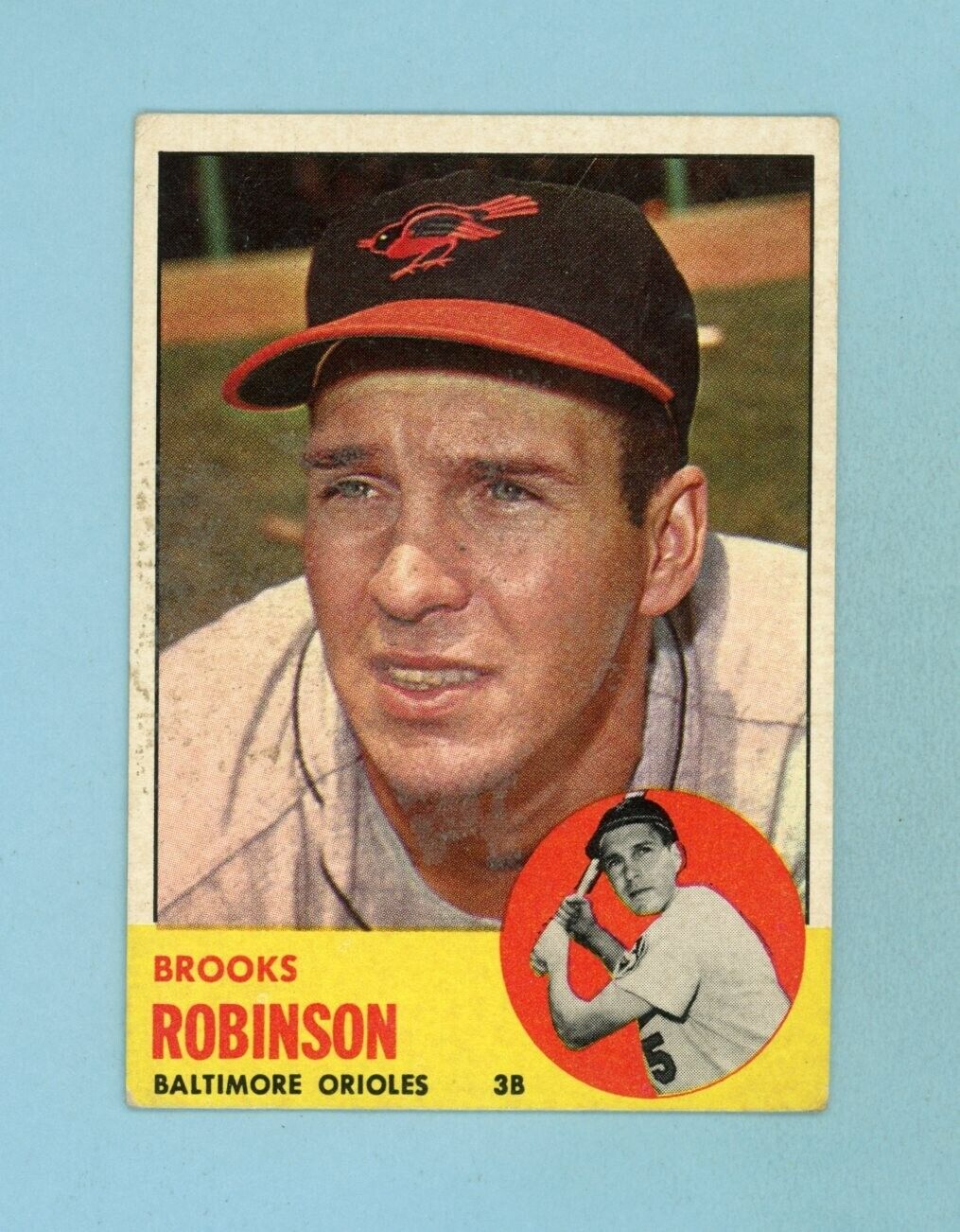 1963 Topps #345 Brooks Robinson Baltimore Orioles Baseball Card EX