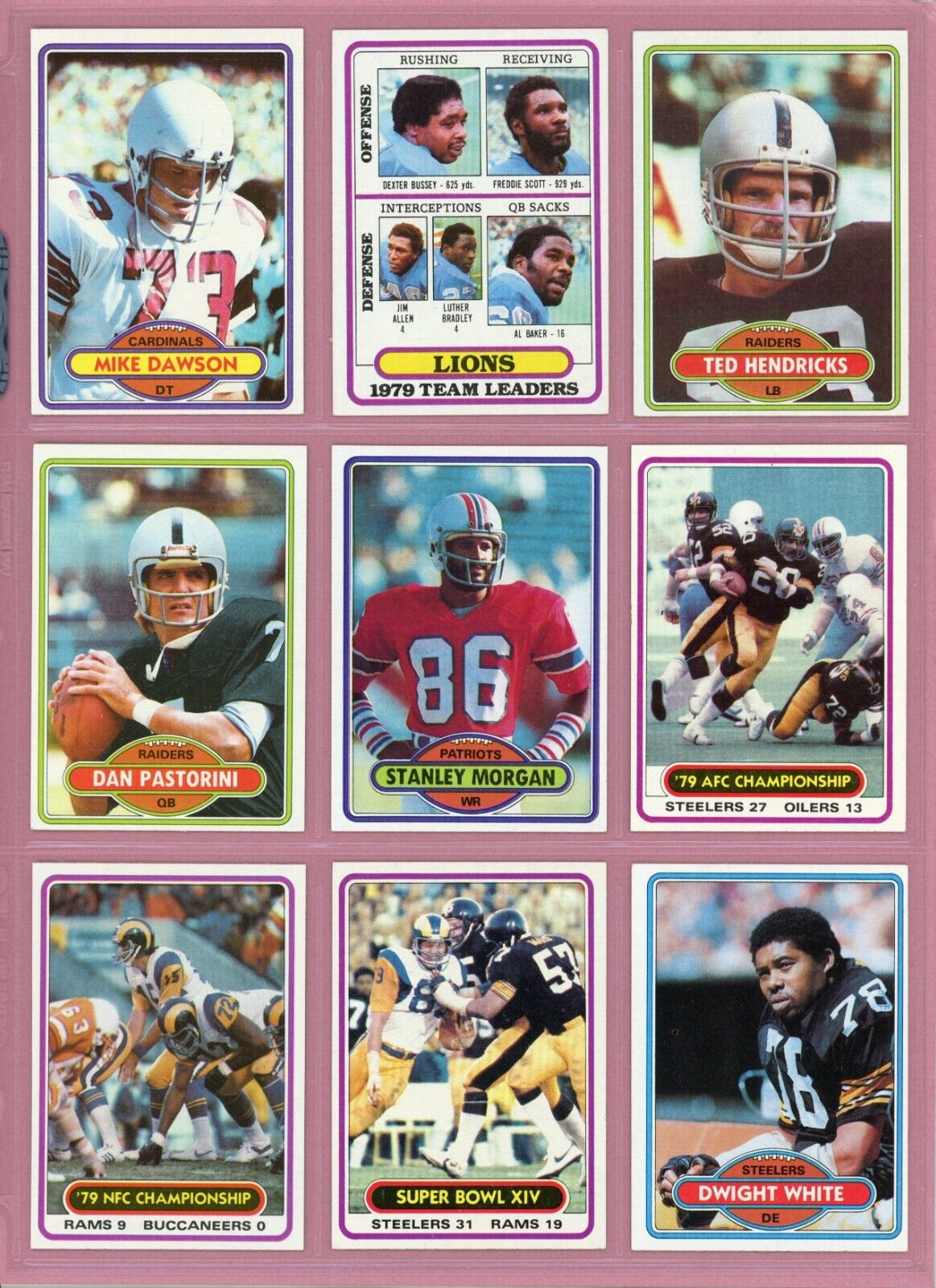 1980 Topps Complete Set of 528 Football Cards Ex/Mt - NM