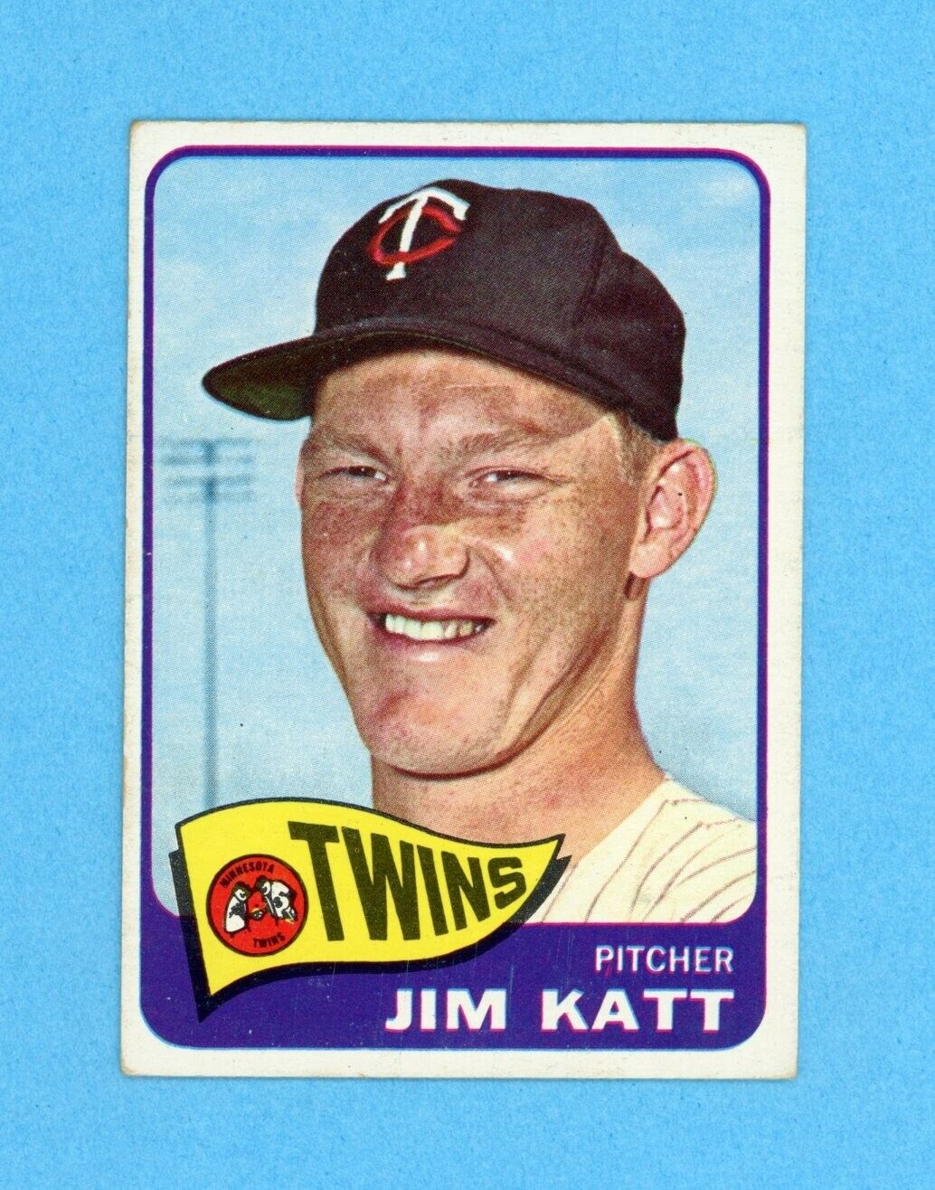 1965 Topps #62 Jim Kaat Minnesota Twins Baseball Card Vg/Ex