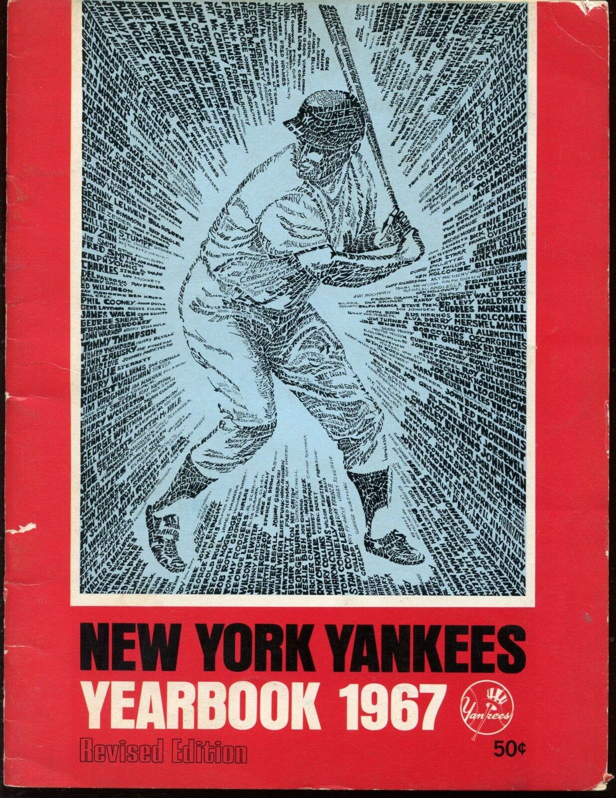 1967 New York Yankees Revised Yearbook VGEX