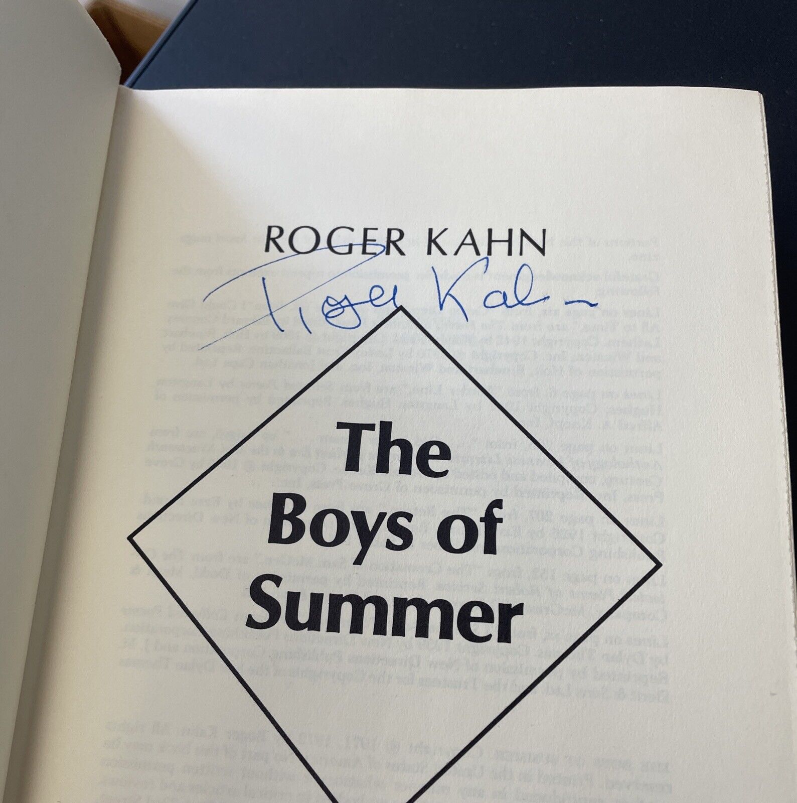 The Boys of Summer Signed by 4 Brooklyn Dodgers & Kahn with B&E Hologram