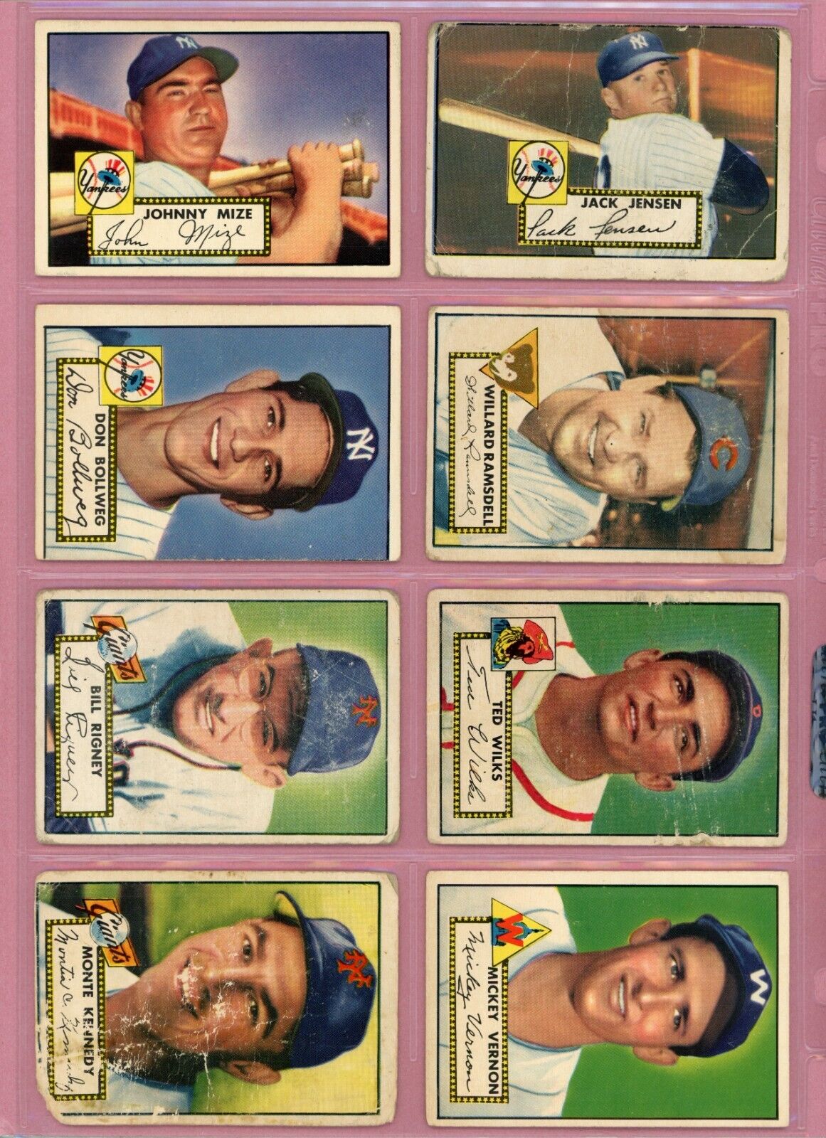 1952 Topps Starter Set Lot of 37 Different Baseball Cards Low Grade