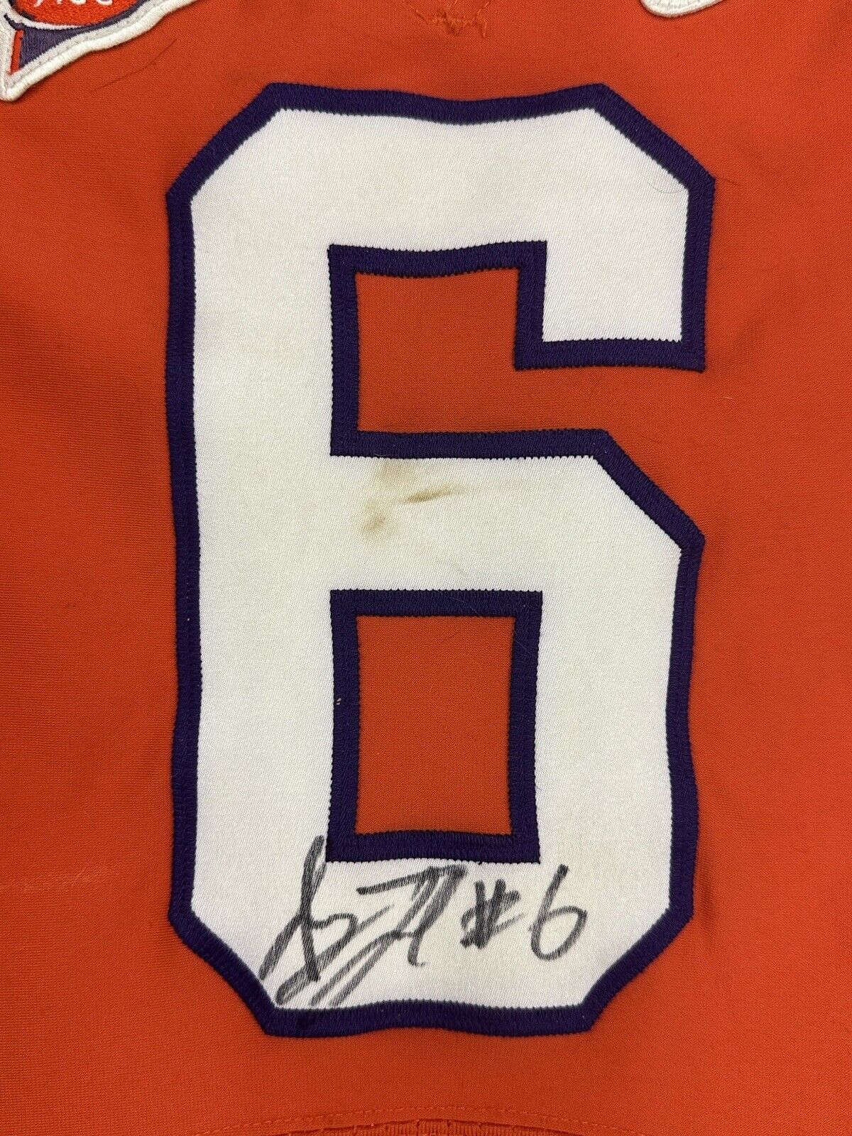 2006-09 Jacoby Ford Clemson Tigers GAME USED SIGNED Nike ACC Football Jersey #6