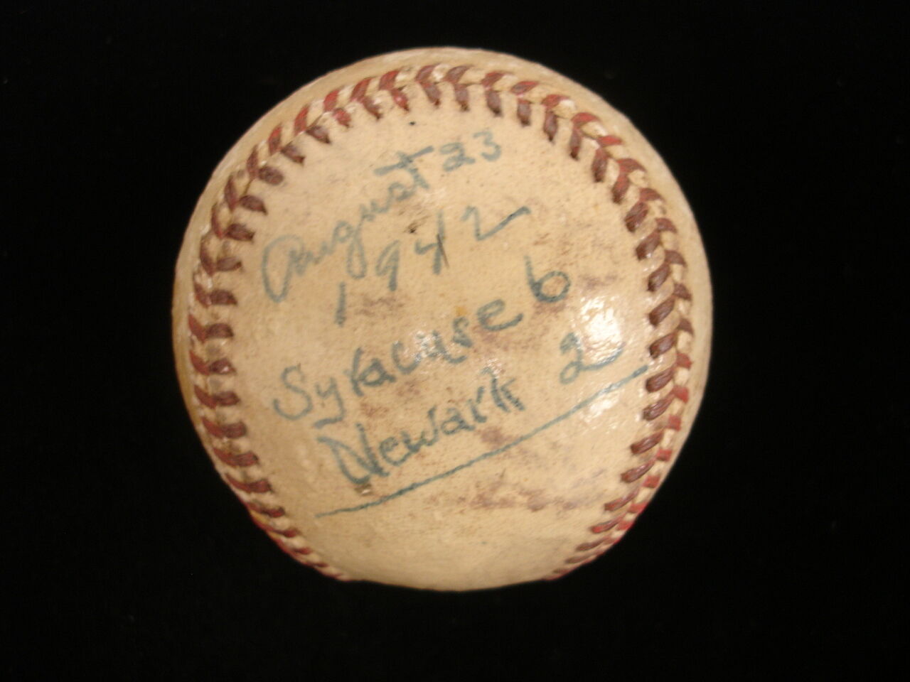 Nate Andrews Game Used 1942 Syracuse Chiefs International League Baseball - LOA