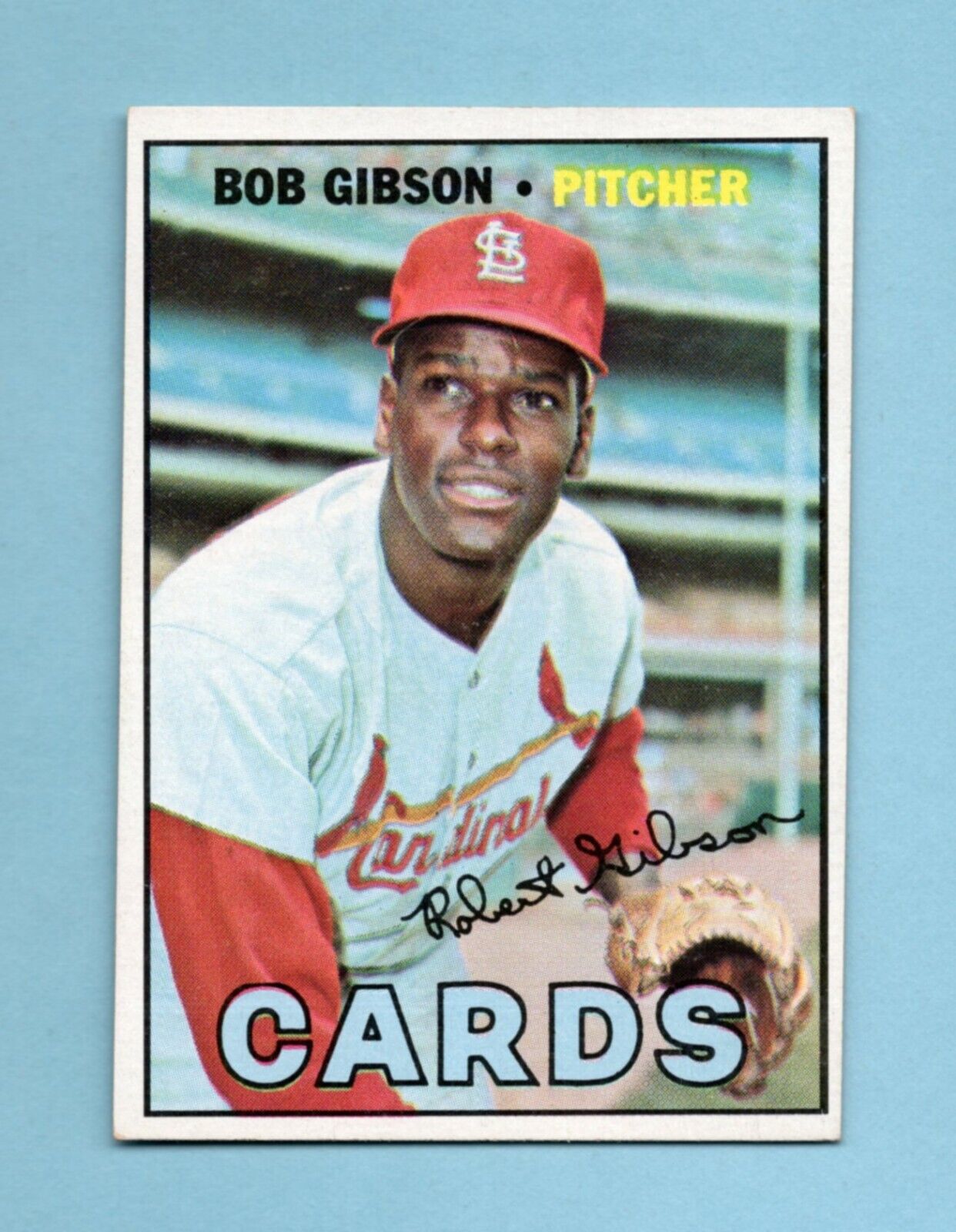 1967 Topps #210 Bob Gibson St. Louis Cardinals Baseball Card Ex/Mt