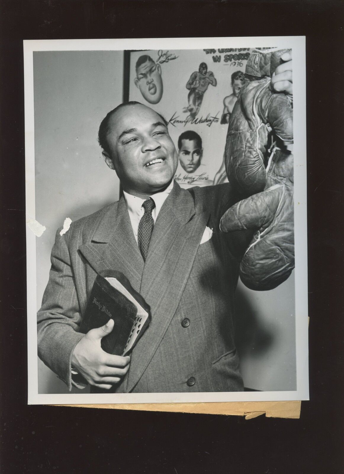 Original Dec1 1949 Henry Armstrong Boxer to Become Minister Wire Photo