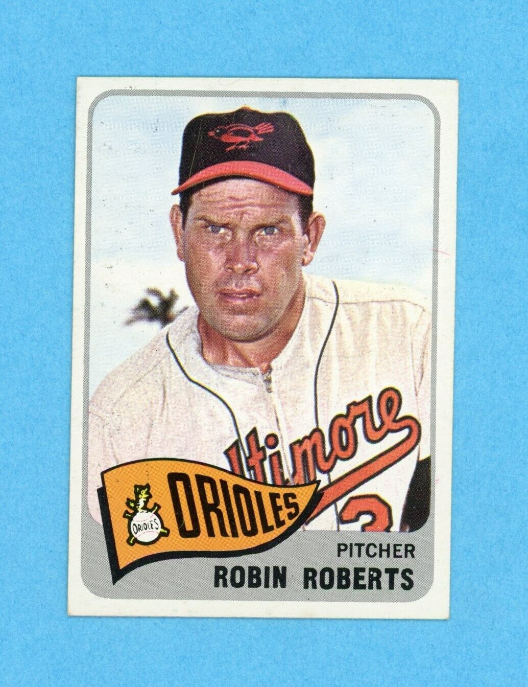 1965 Topps #15 Robin Roberts Baltimore Orioles Baseball Card EX+ - Ex/Mt