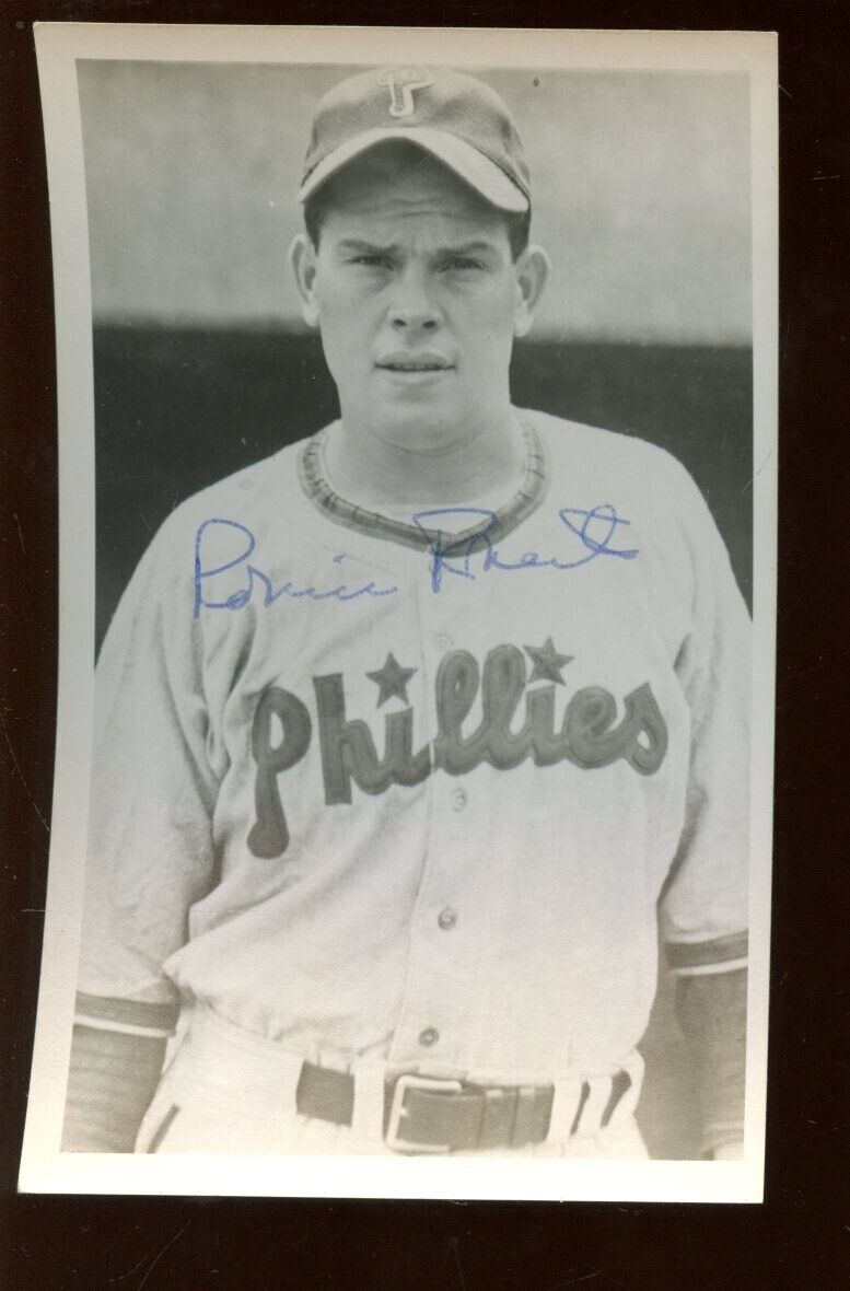 Robin Roberts Philadelphia Phillies Photo Post Card Autographed