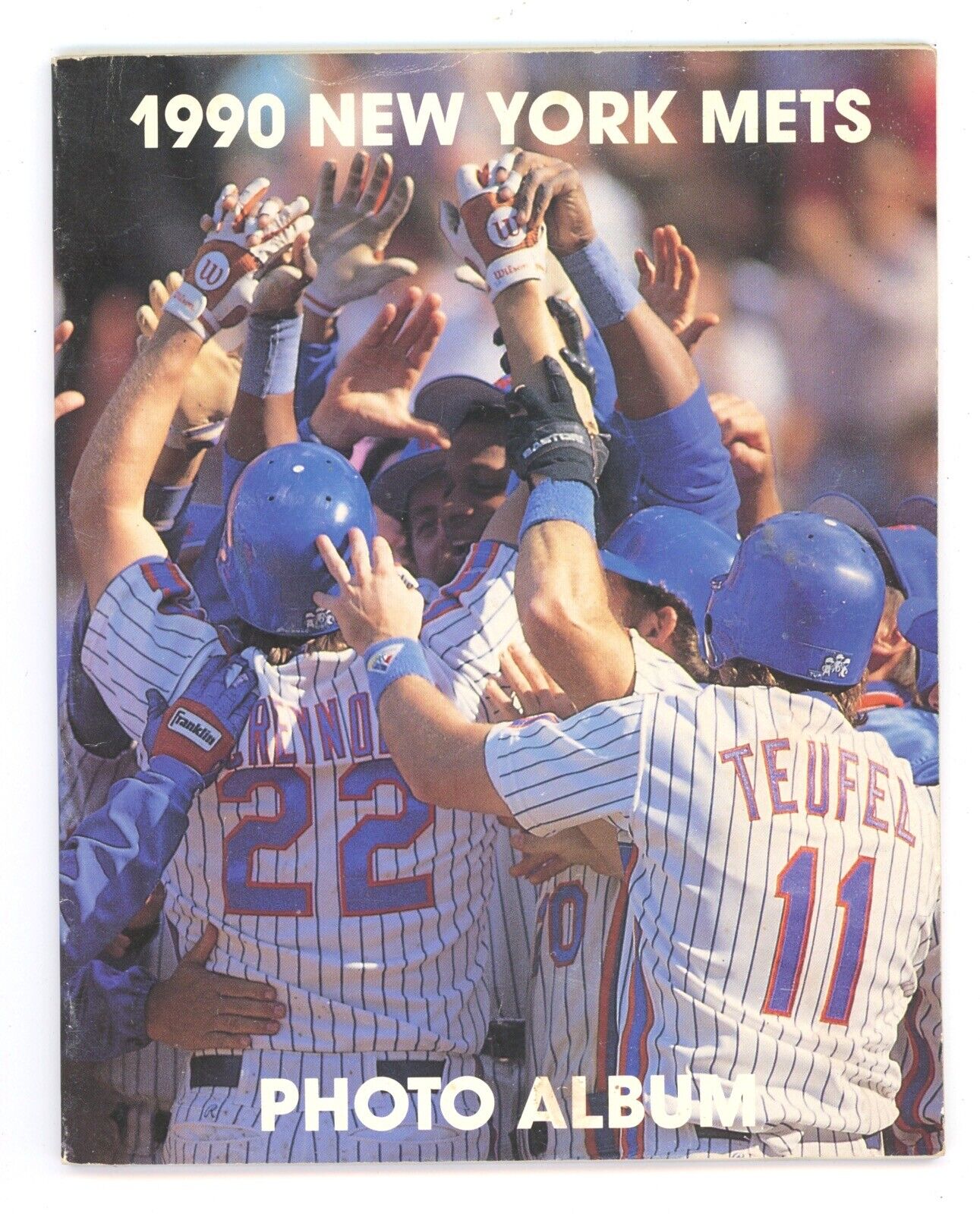 1990 NY Mets Photo Album 6" x 7.5" Book • Carreon & Mercado Autos w B&E Hologram