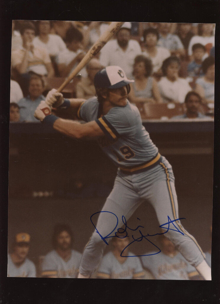 Robin Yount Milwaukee Brewers Photo Autographed Hologram