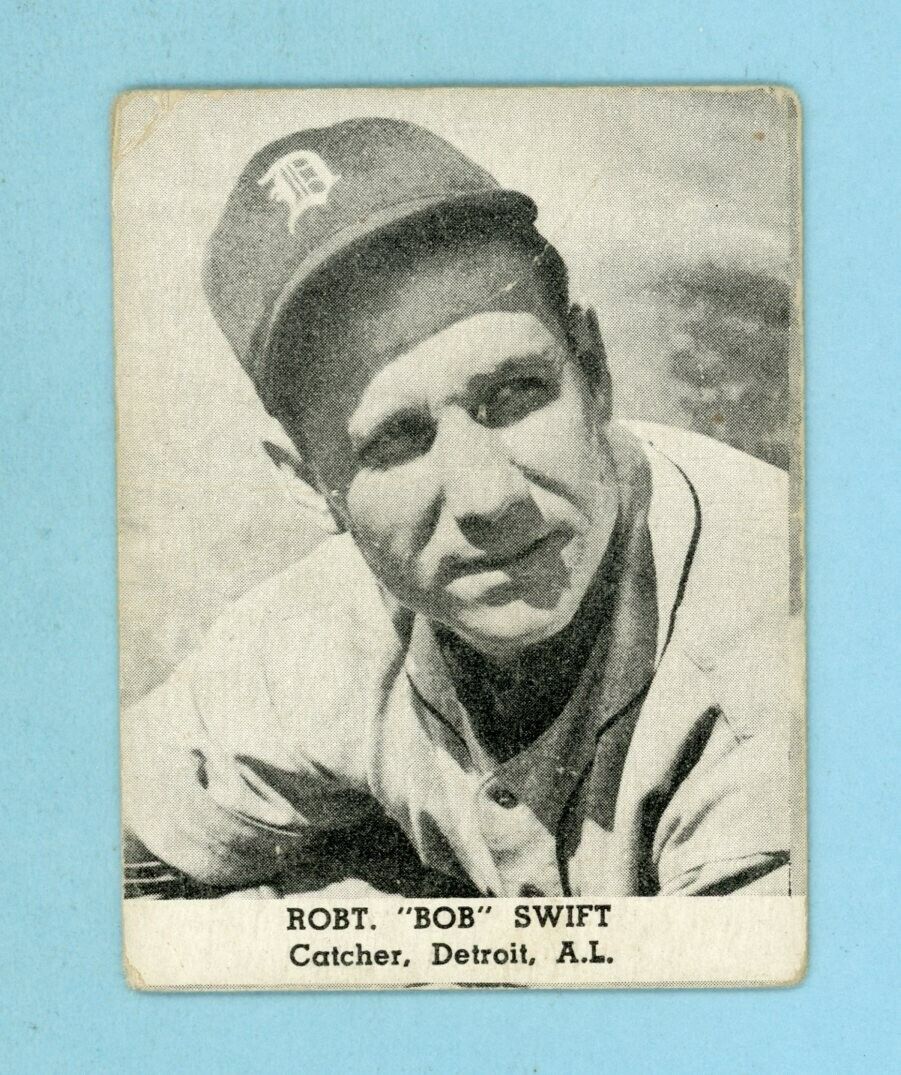 1947 Tip Top Bread Bob Swift Detroit Tigers Baseball Card Low Grade