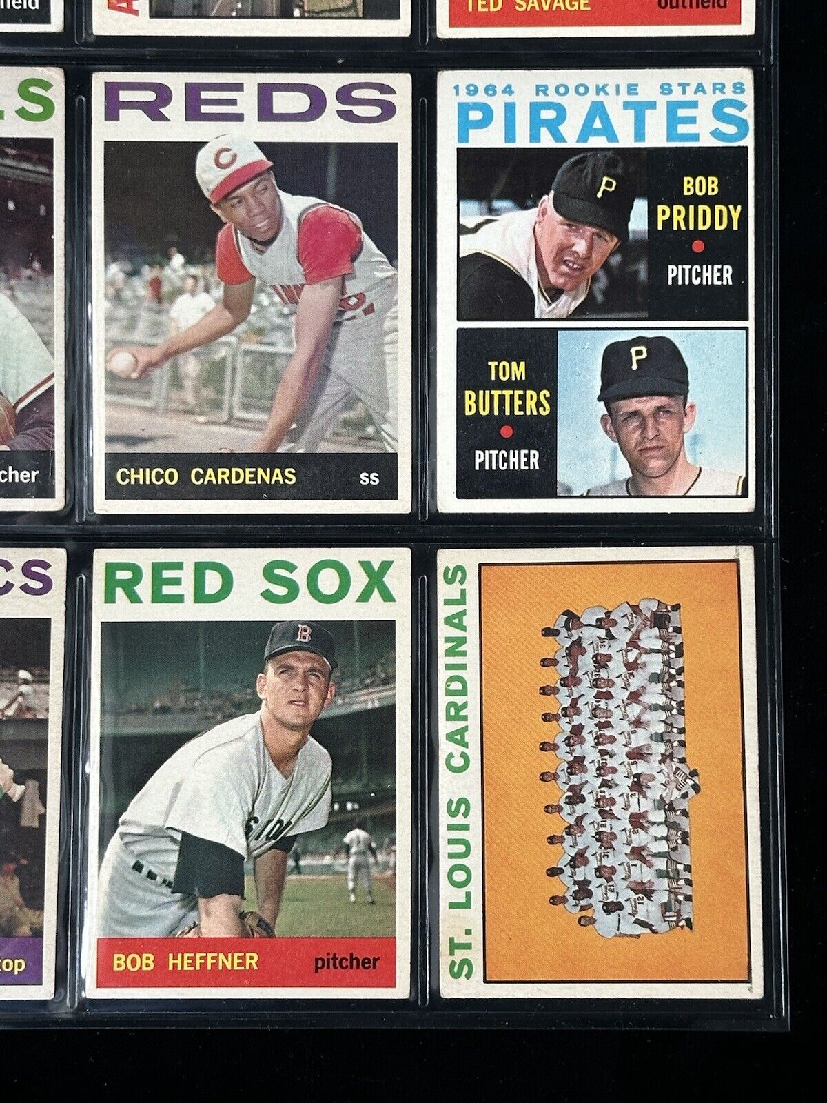 1964 Topps Baseball Starter Set Lot of 161 Diff. w/ 7 Team Cards Overall VG-EX