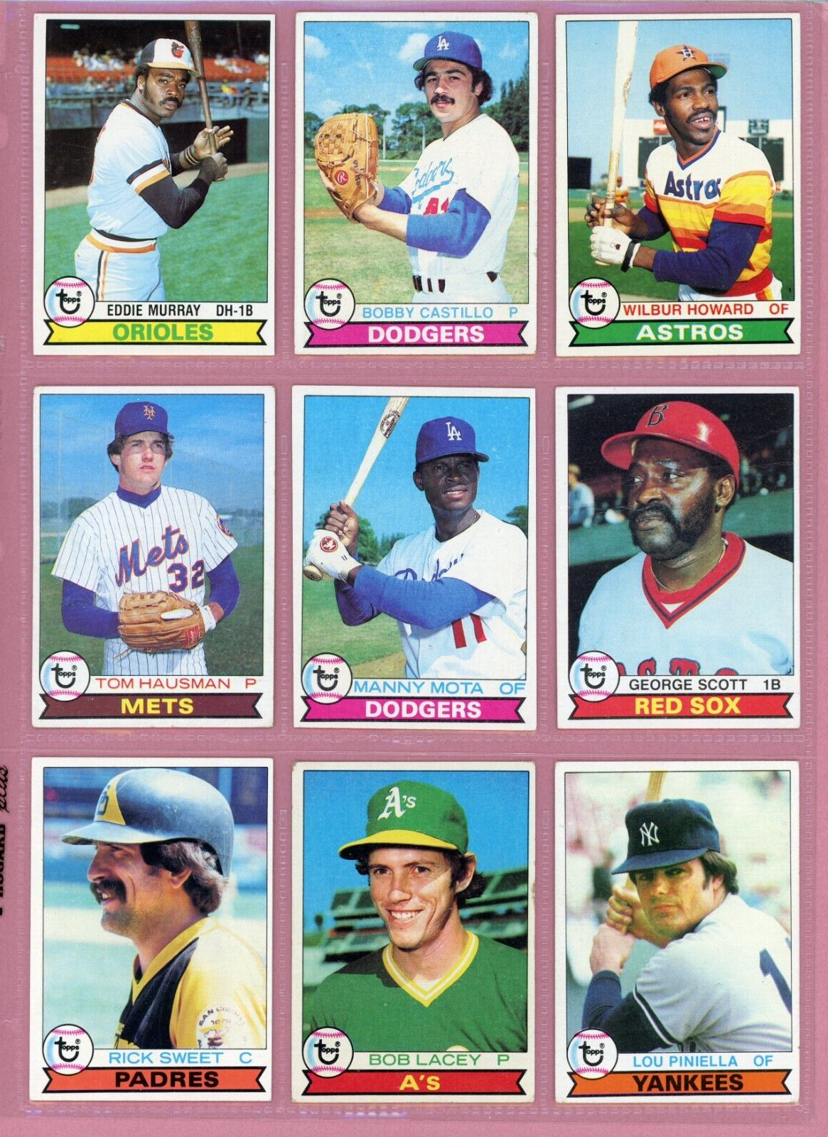 1979 Topps Complete Set of 726 Baseball Cards Mixed Grades