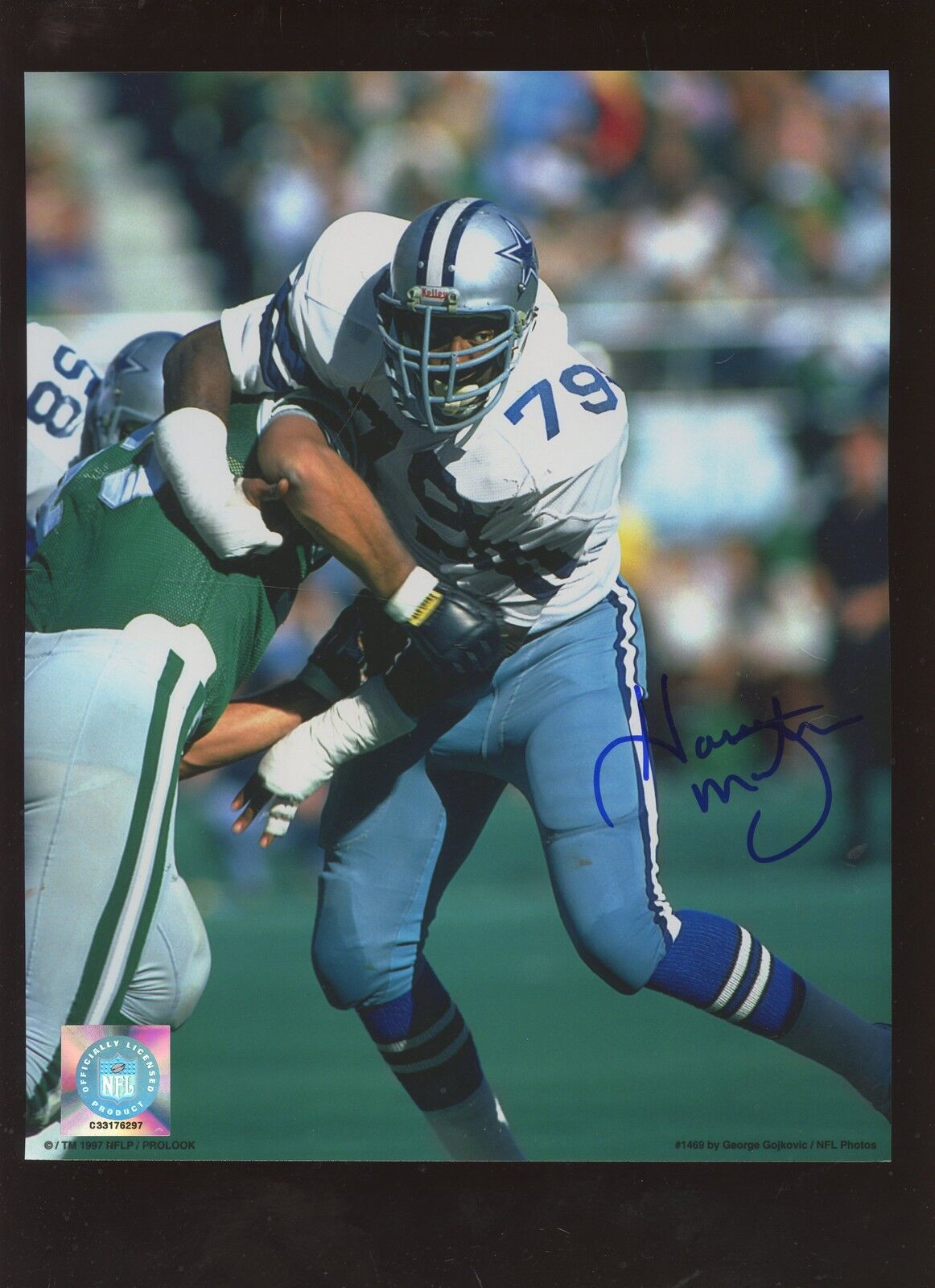 Harvey Martin Dallas Cowboys Autographed 8 X 10 Photo Hologram