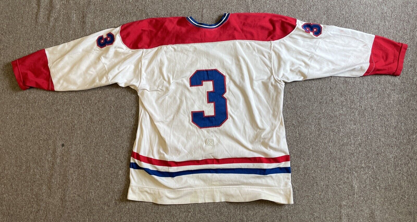 1977-78 Brian Engblom Montreal Canadiens Game Used Jersey Missing the Nameplate