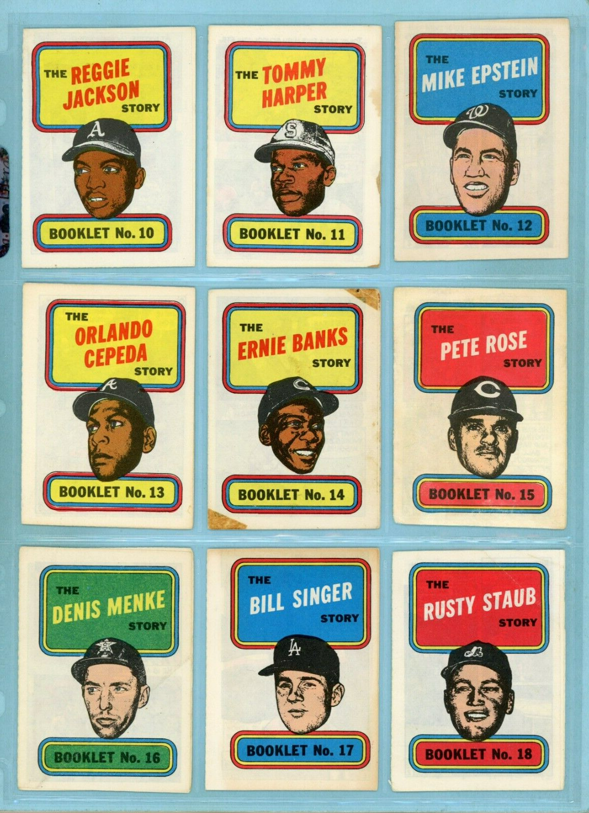 1970 Topps Story Booklets Complete Set of 24 Low Grade