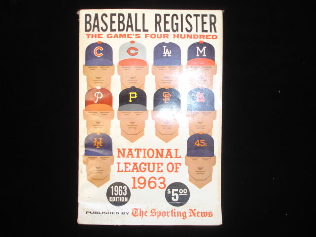 1963 Edition of The Sporting News' Baseball Register EX