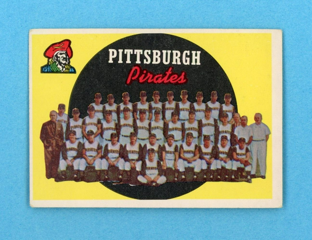 1959 Topps #528 Pittsburgh Pirates Team Baseball Card Vg-Ex unchecked Checklist