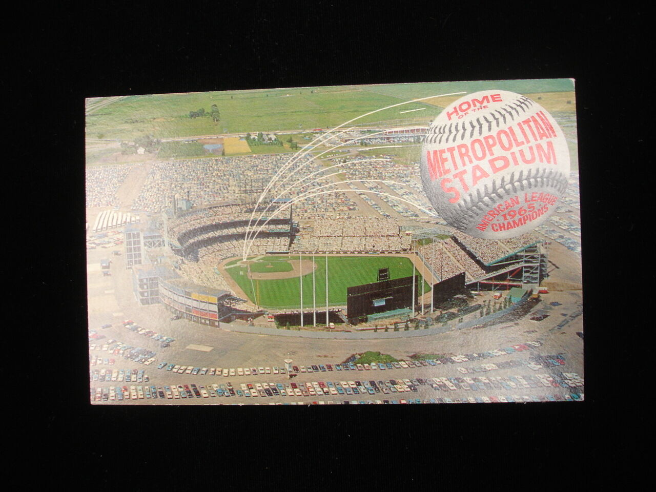 1965-66 Minnesota Twins Metropolitan Stadium Postcard