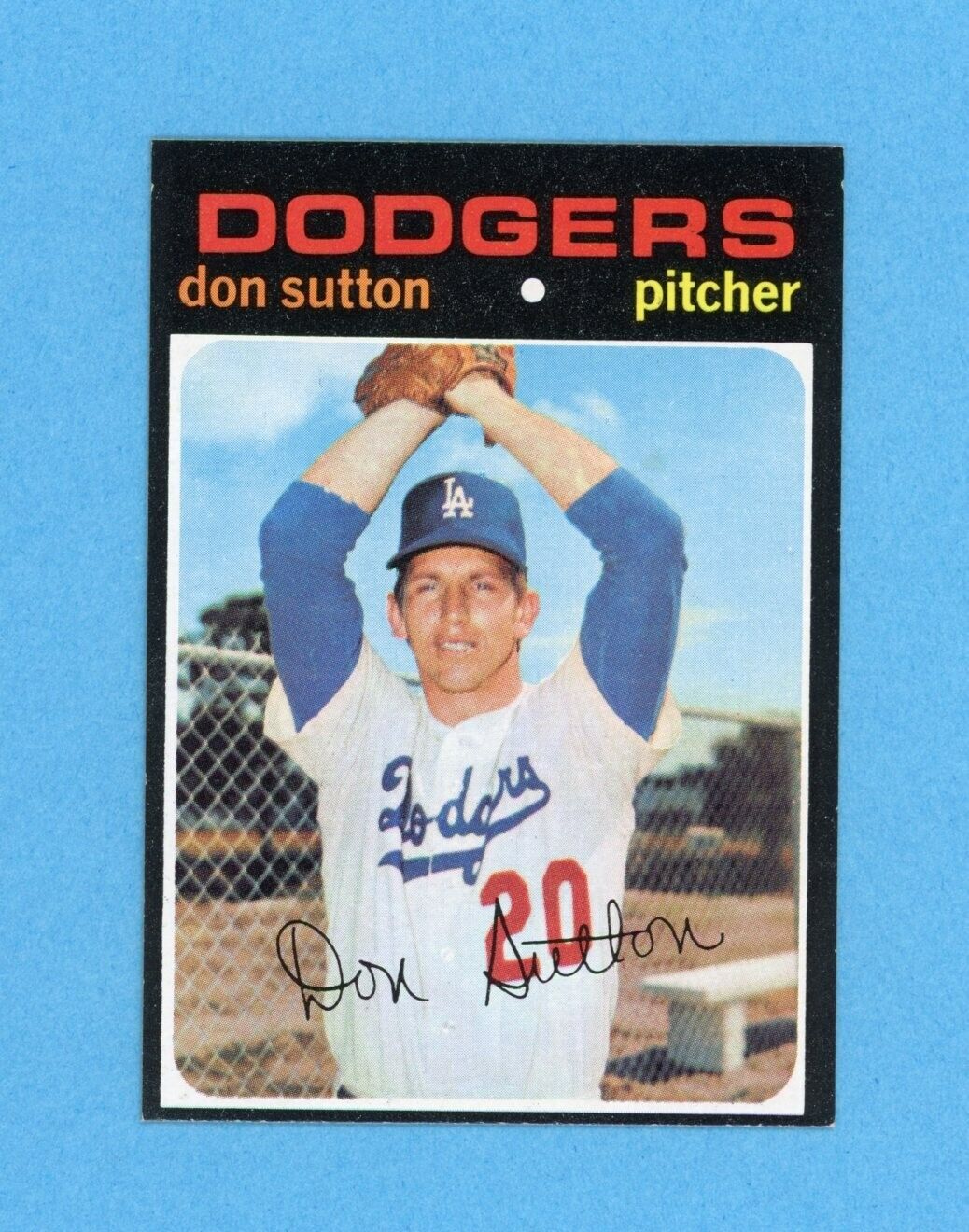 1971 Topps #361 Don Sutton Los Angeles Dodgers Baseball Card Ex/Mt - NM