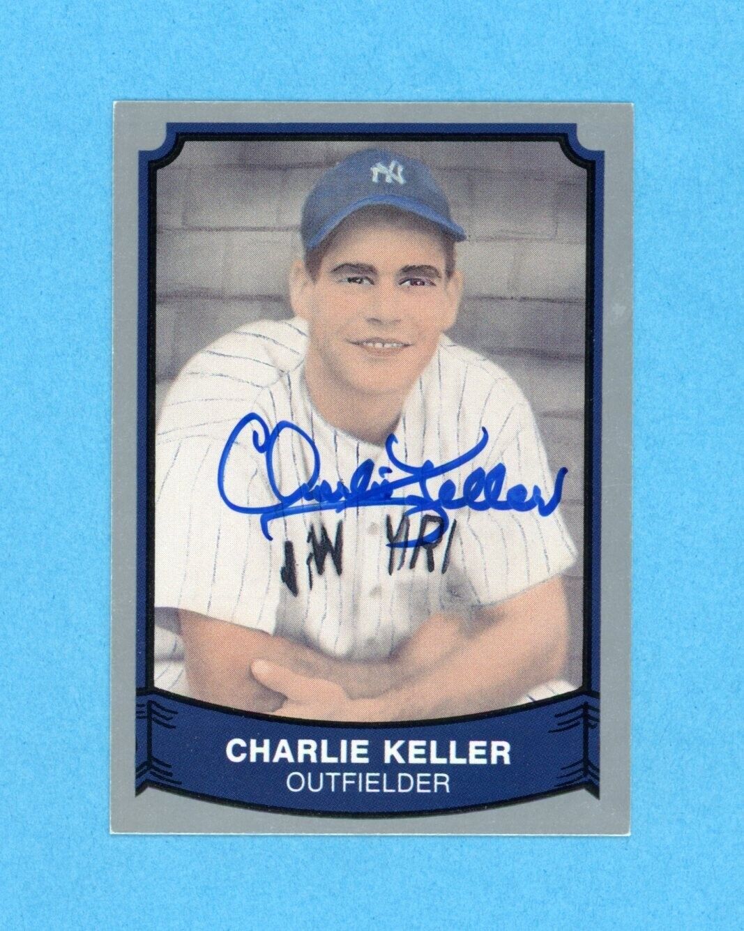 Charlie Keller NY Yankees 1989 Pacific Legends 2 #194 Autographed Baseball Card