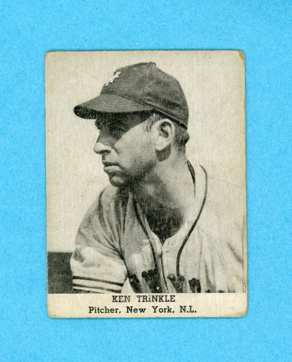 1947 Tip Top Bread Ken Trinkle New York Giants Baseball Card Low Grade