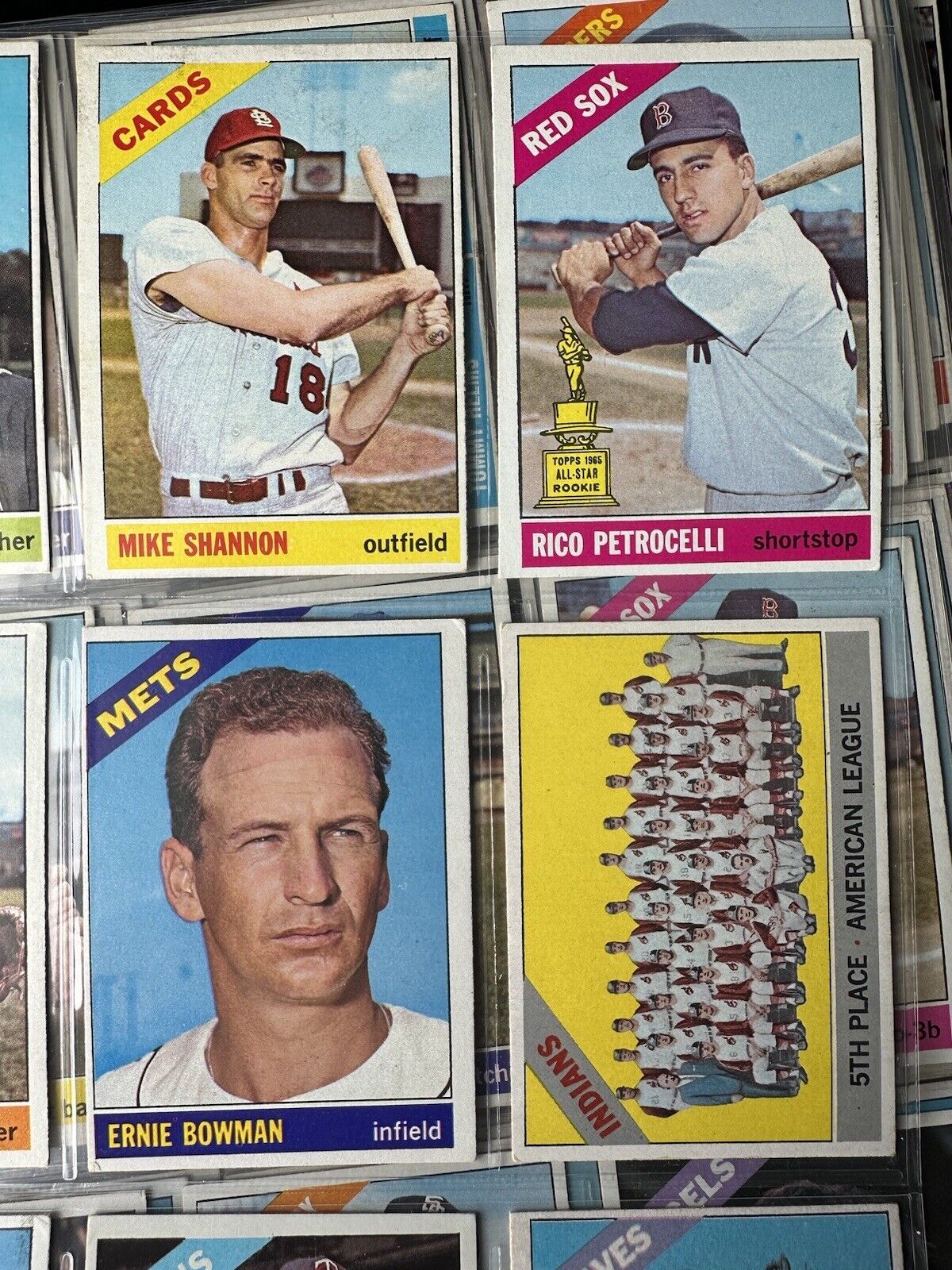 1966 Topps Baseball Starter Set / Lot of 279 Different w/ Semi-Stars   Solid EX