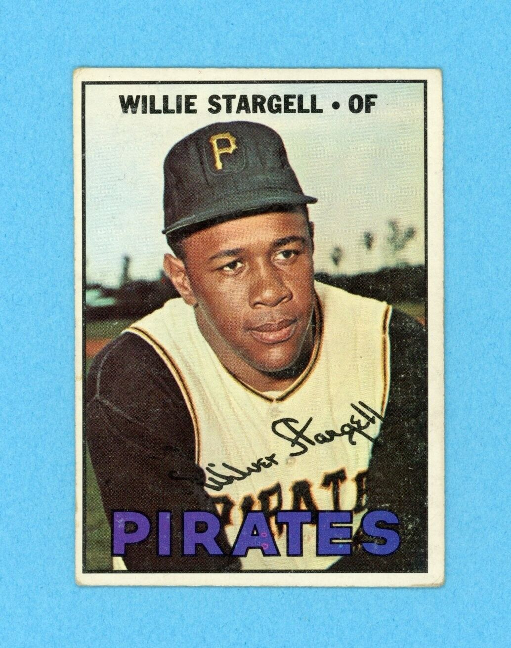 1967 Topps #140 Willie Stargell Pittsburgh Pirates Baseball Card Vg/Ex ap stain