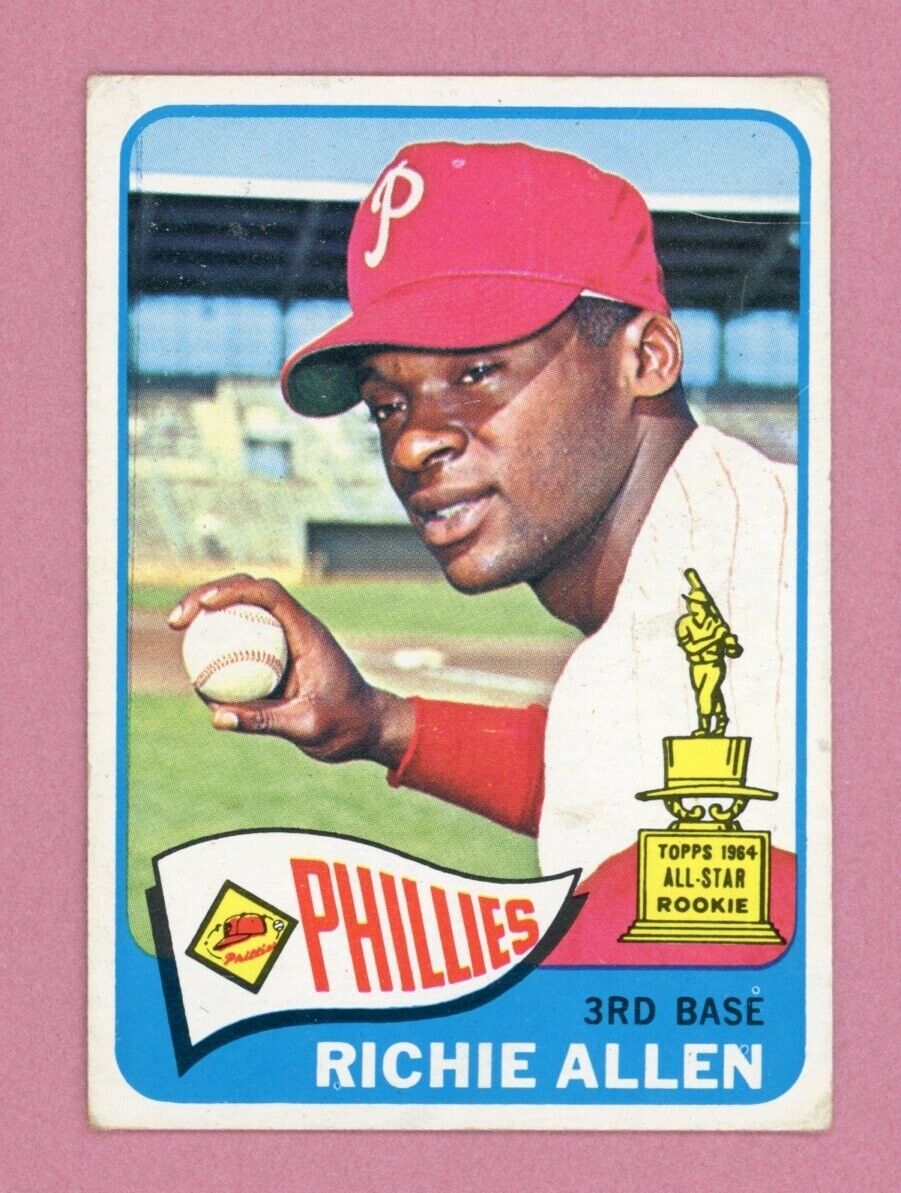 1965 Topps #460 Richie Allen Philadelphia Phillies Baseball Card VG+ lt wrks brc