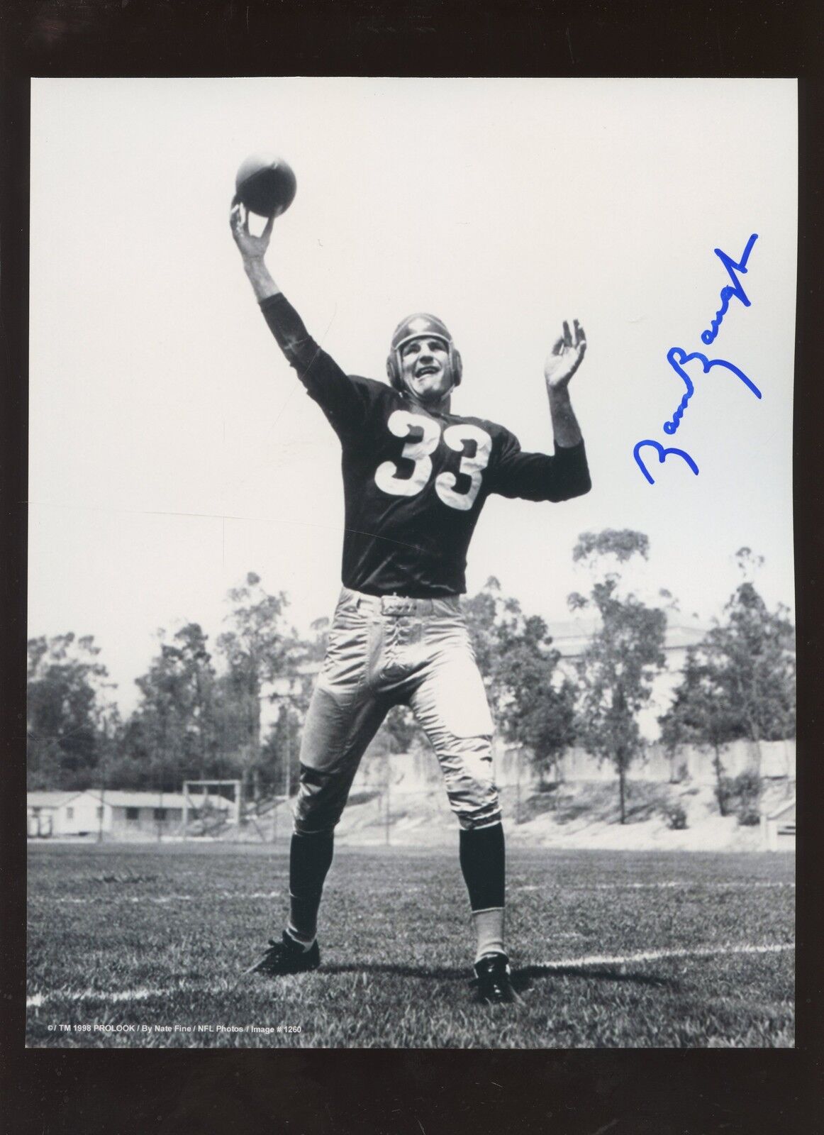 Sam Baugh Autographed 8 X 10 Photo Hologram