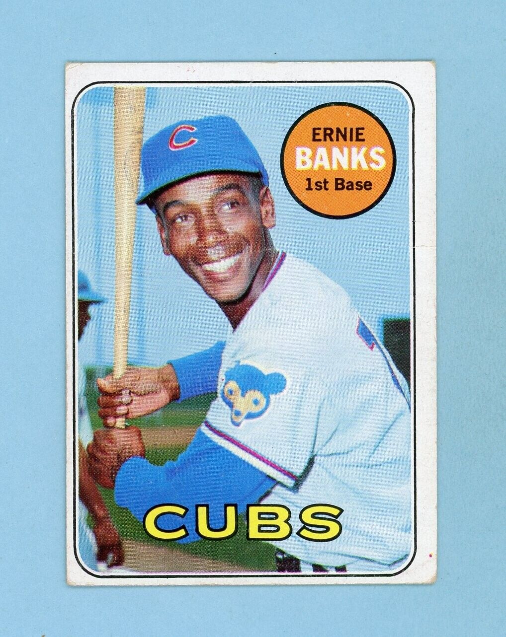 1969 Topps #20 Ernie Banks Chicago Cubs Baseball Card Low Grade