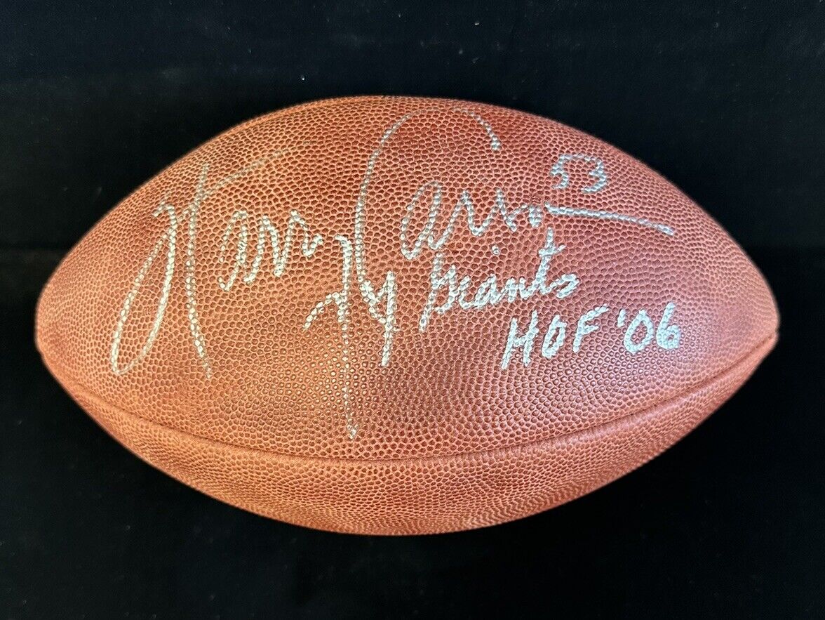 Harry Carson #53 New York Giants HOF 06 LB SIGNED Full Size Football w/ hologram