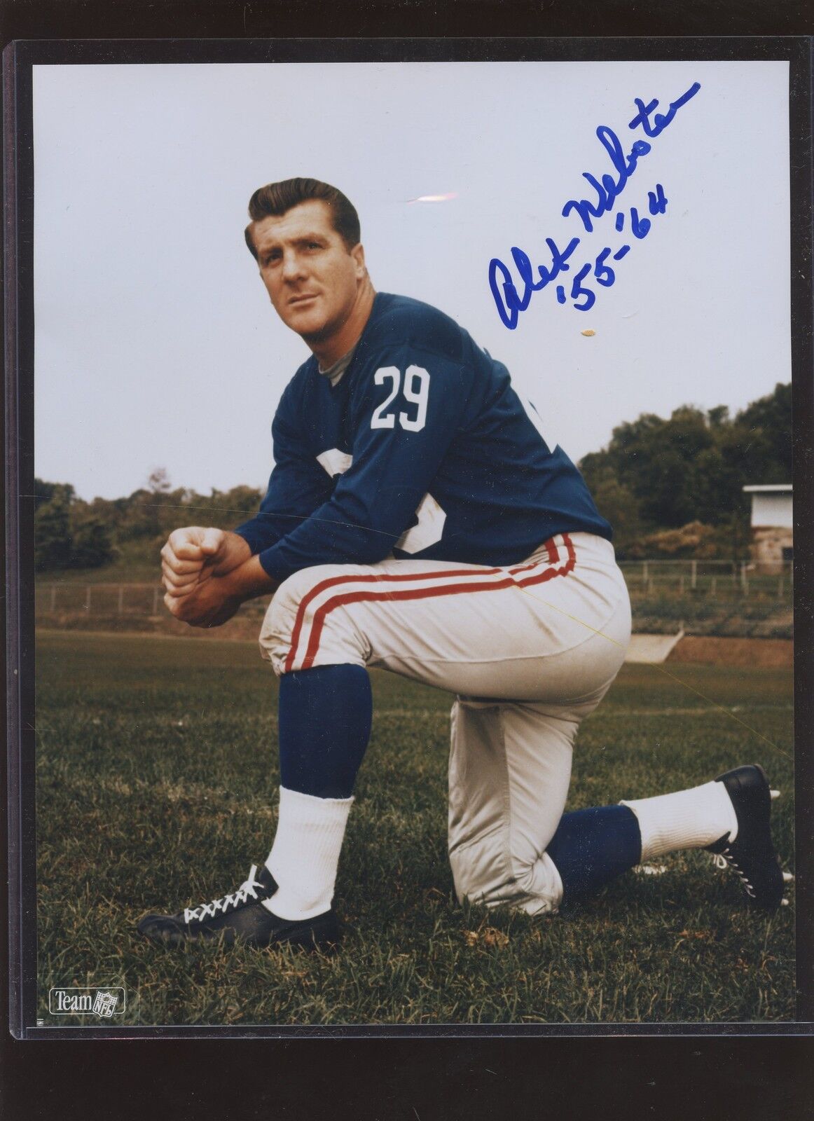 Alex Webster 55-64 New York Giants Autographed 8 X 10 Photo Hologram